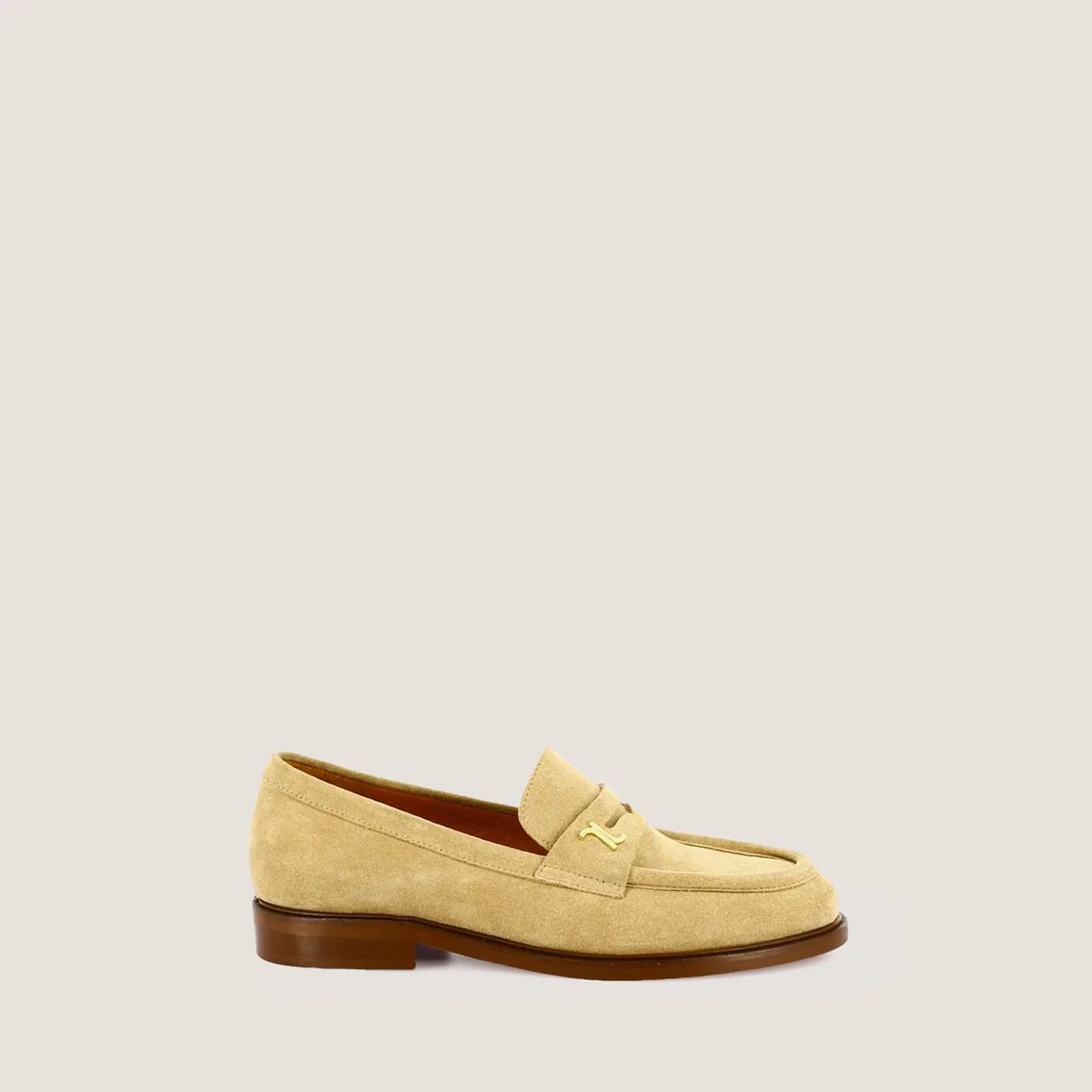 Jonak | Duedi Croute Moccasin - Sand Crust Calfskin Sable