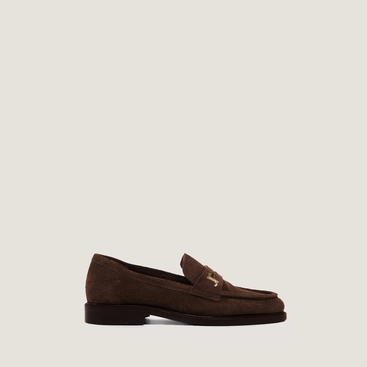 Jonak Women's Suede Leather Loafers Mocassins Duedi - Brown - Image 2