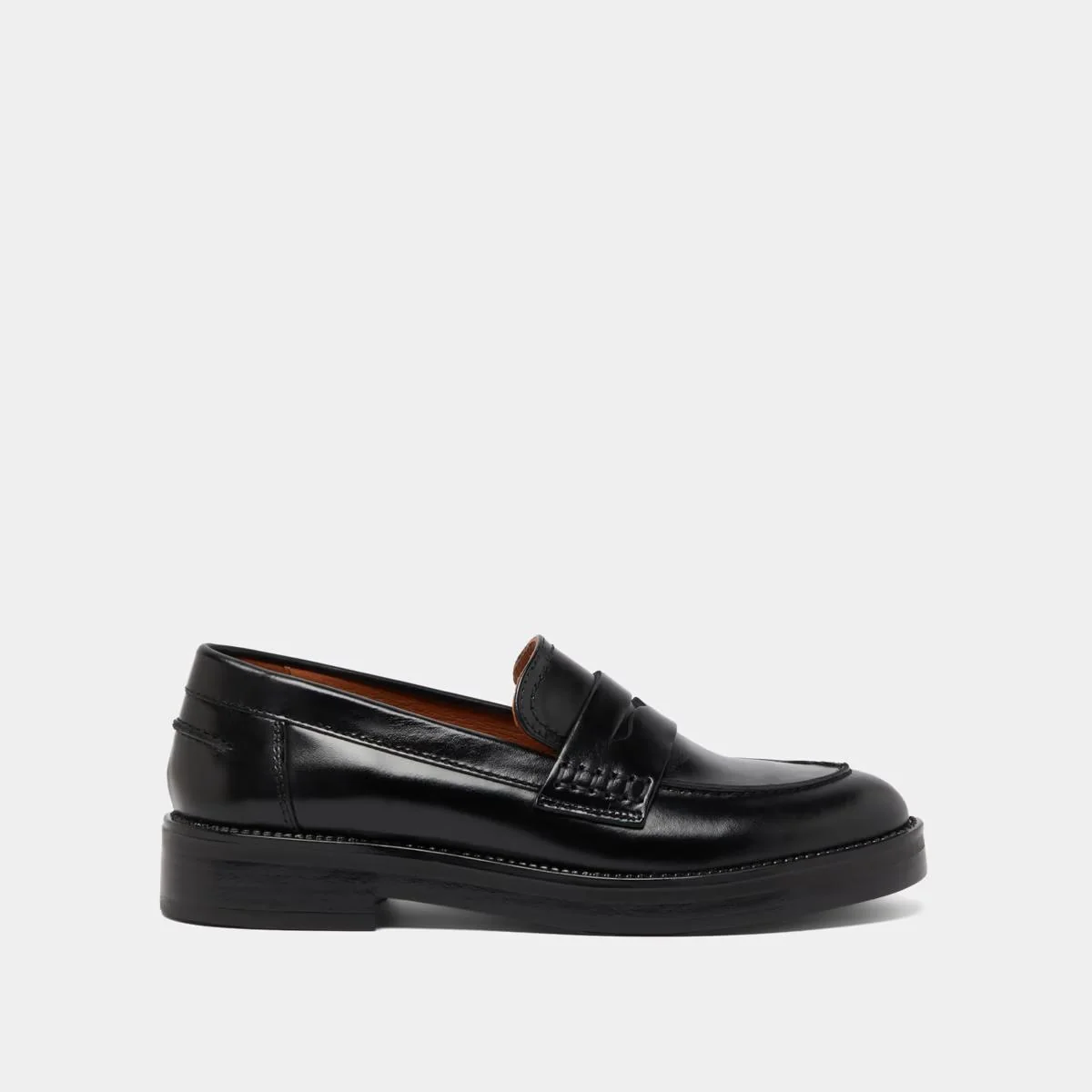 Jonak | Mirna Black Leather Loafers - Streamlined Moccasin - Image 2