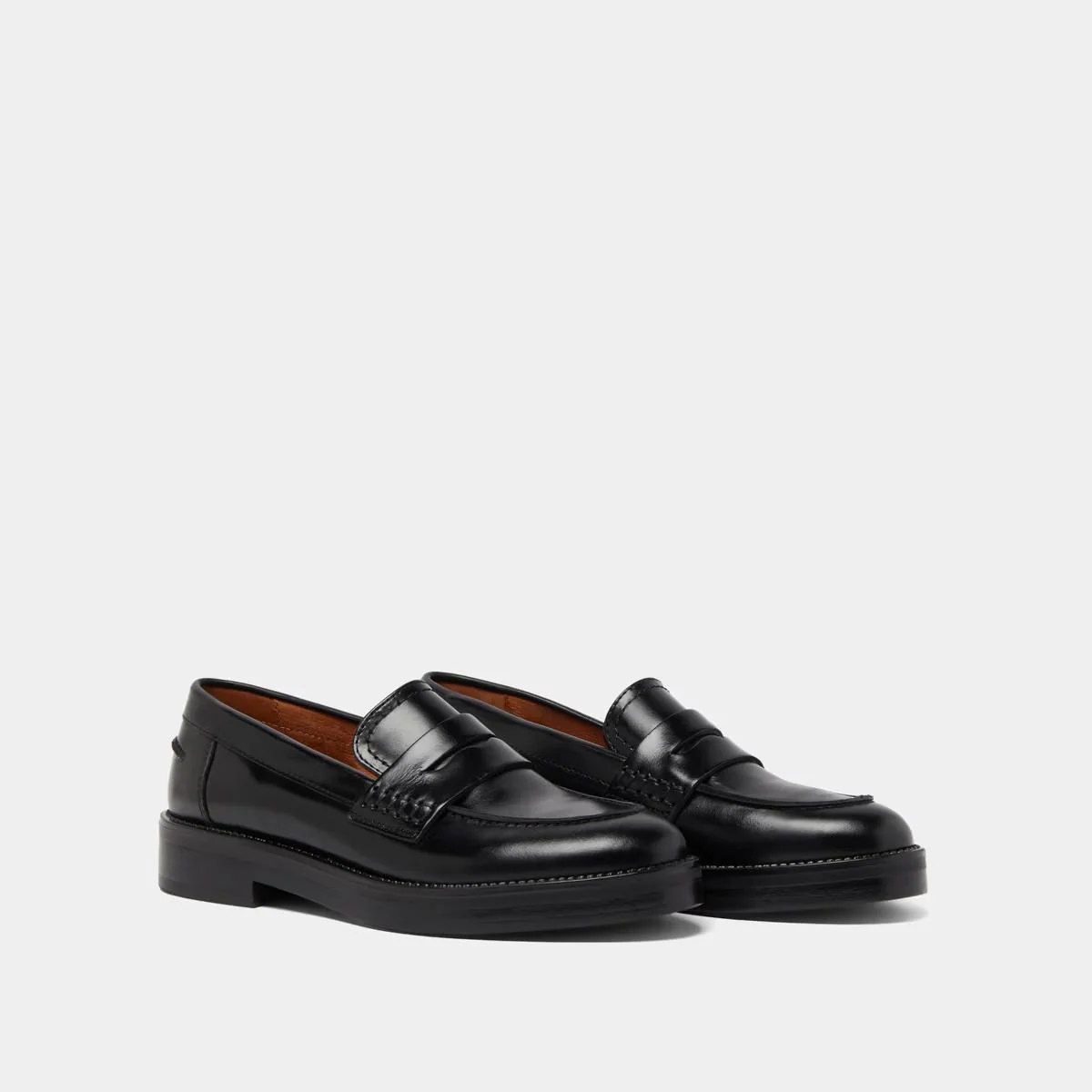 Jonak | Mirna Black Leather Loafers - Streamlined Moccasin - Image 4