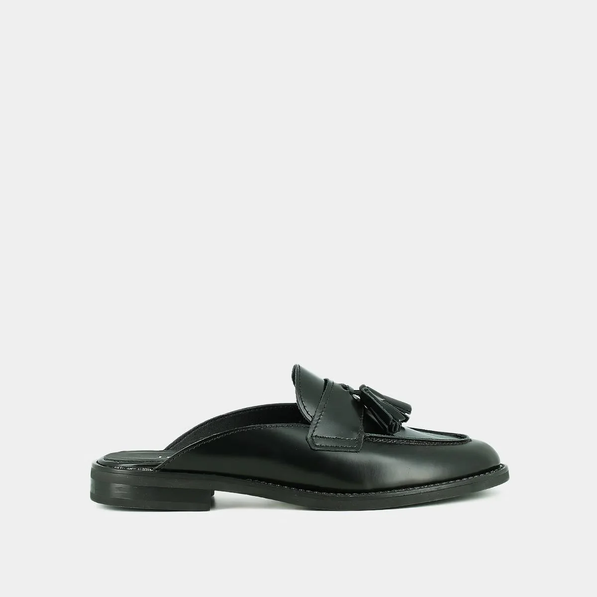Jonak | Nataly Glacé Leather Moccasin - Rear Opening Noir