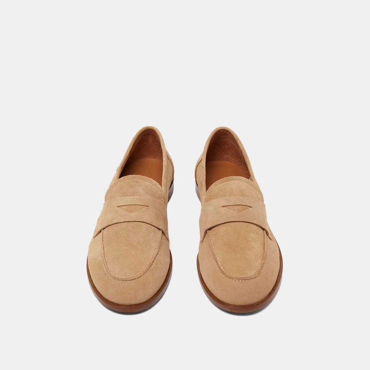 Jonak | Thelma Velours Moccasins - Goat Leather Camel - Image 8