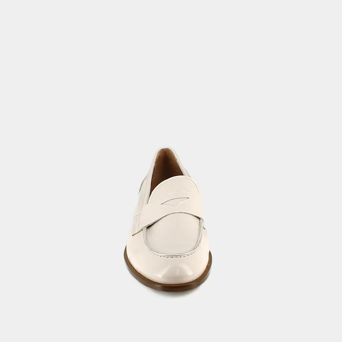 Jonak | Thelma Vernis Plissé Loafer - Patent Ecru - Image 6