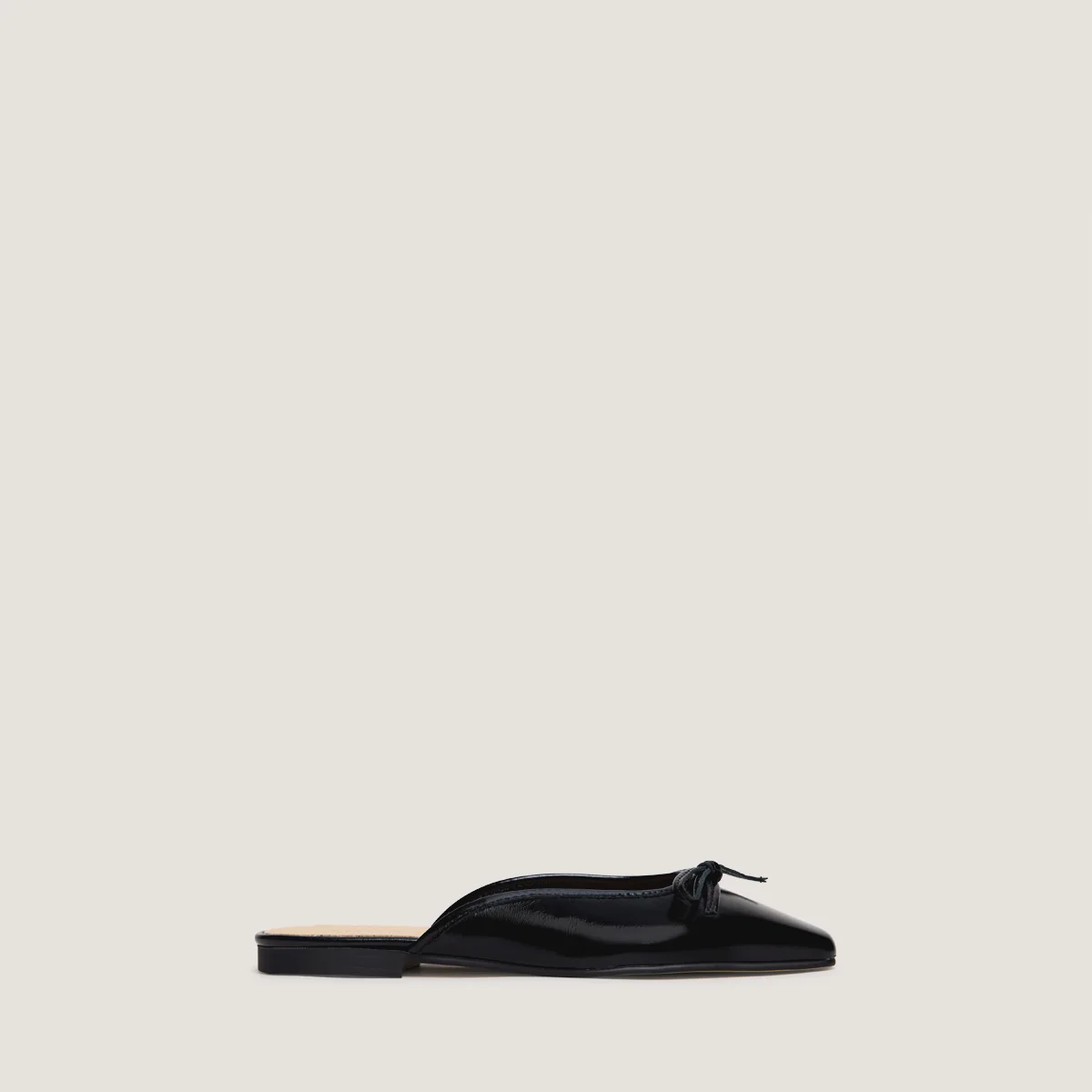 Jonak | Niccolo Black Patent Pleated Mules - Image 2