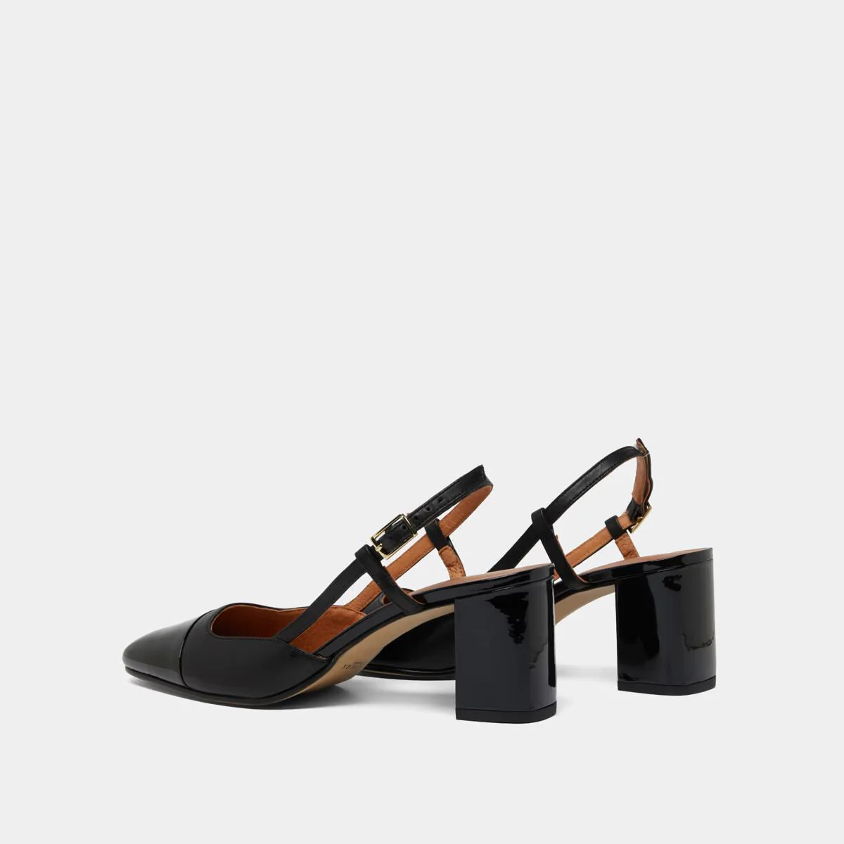Jonak | Salomes Patent and Leather Heels - Black Noir-Noir - Image 6