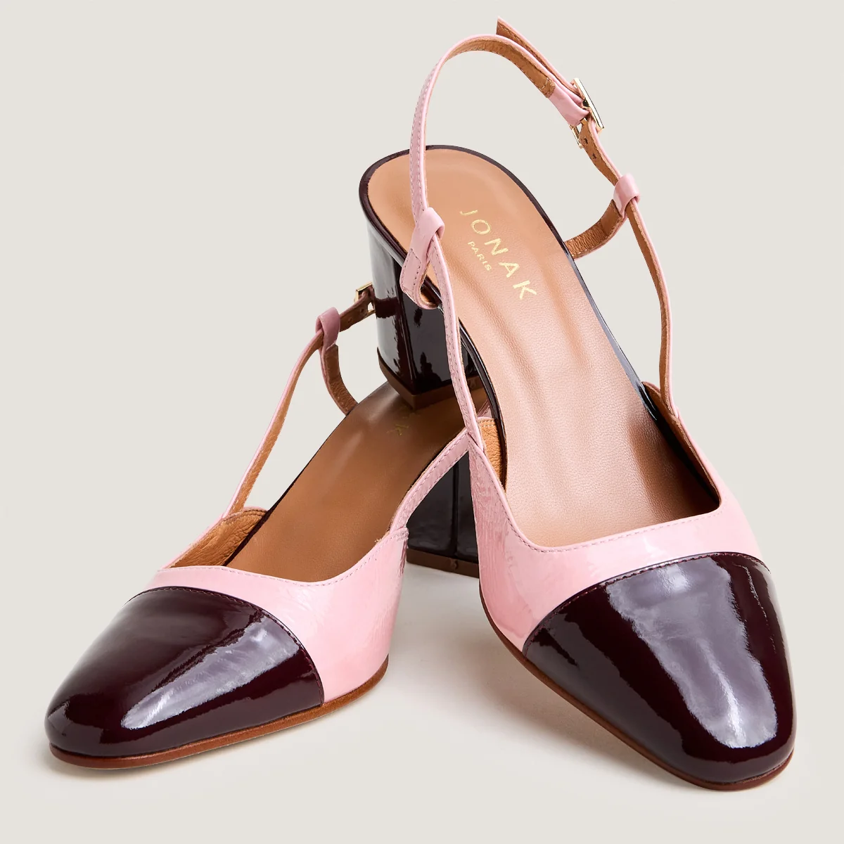Jonak | Salomes/Babies Dhapop Vernis - Bordeaux Rose Patent Bordeaux-Rose-Petale