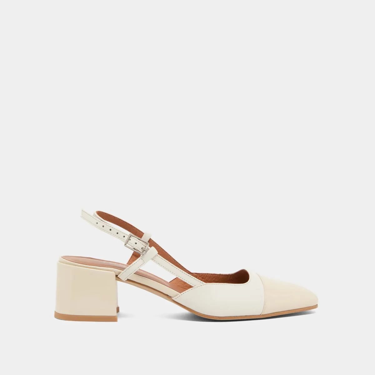 Jonak | Dhapopy Open Babies - Vernis & Ecru Leather Ecru-Ecru - Image 2