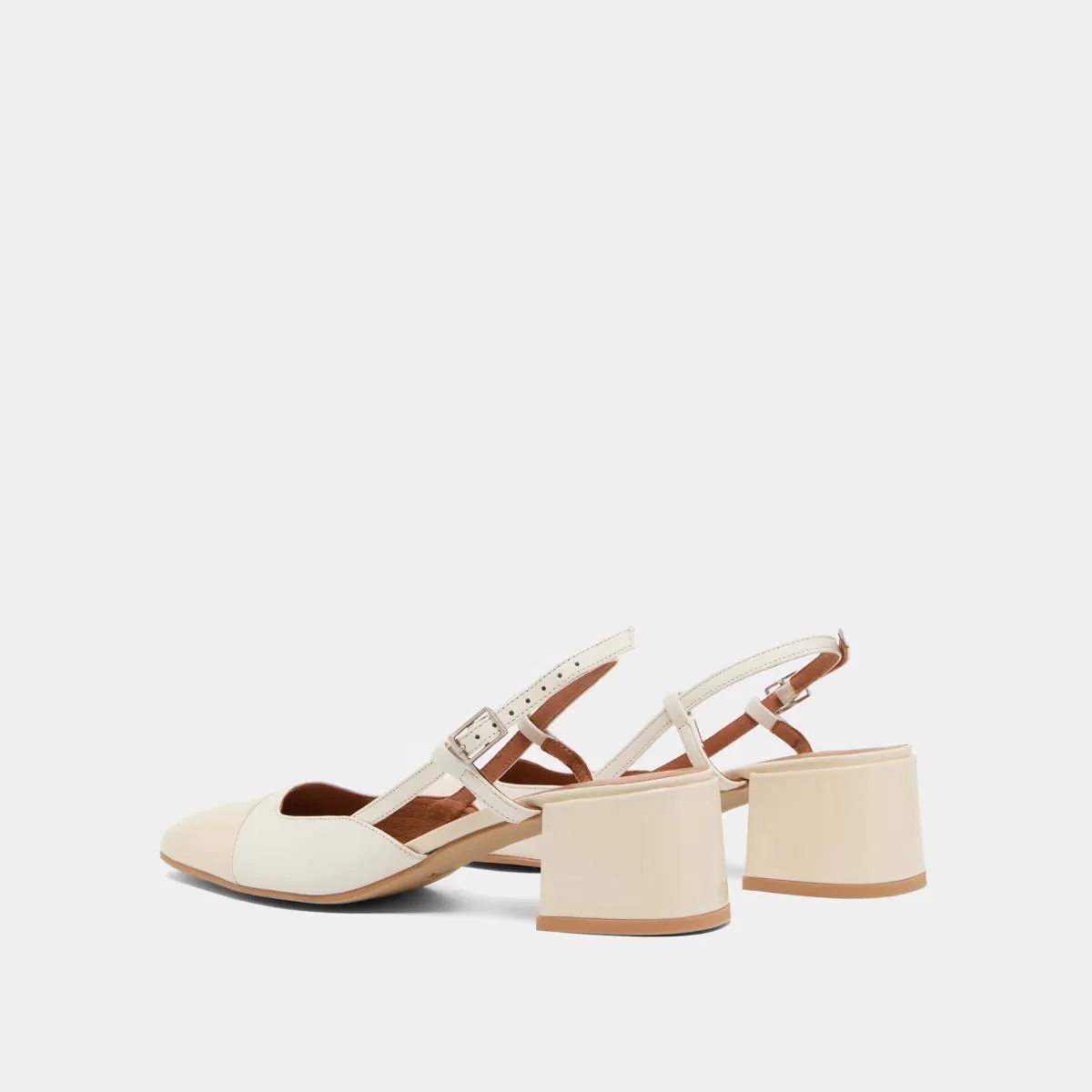 Jonak | Dhapopy Open Babies - Vernis & Ecru Leather Ecru-Ecru - Image 6