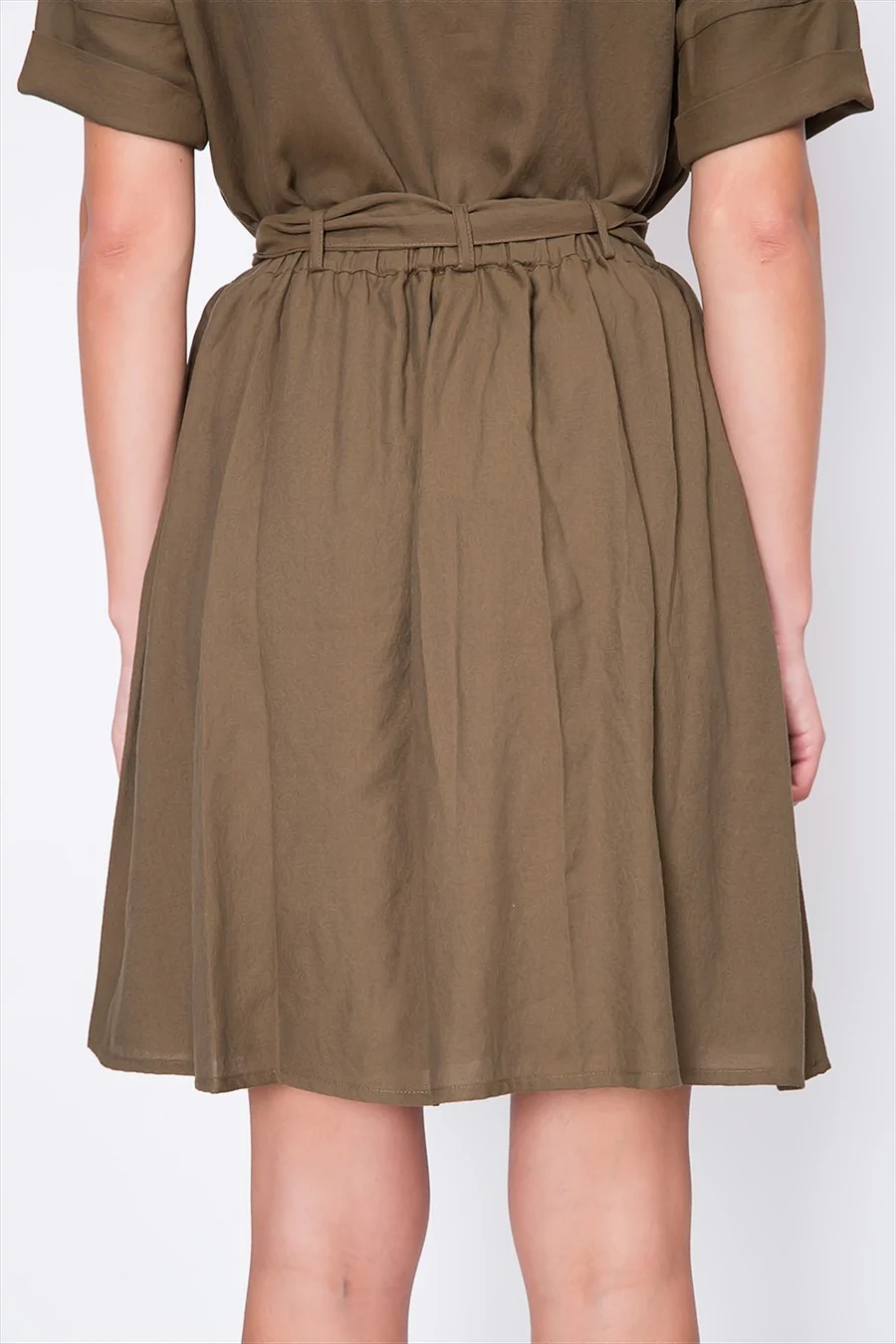 Sessun | Zabriskie Crepe Skirt - Navy with Pockets & Tie Belt - Image 4