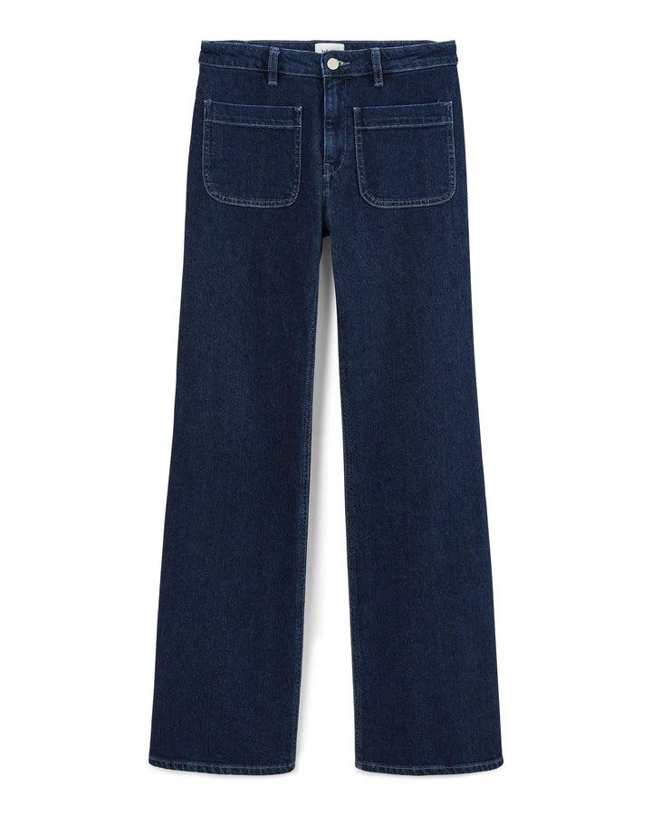 Lab Dip | Nina Flare Jeans in Denim - Mid-Rise Brut - Image 5