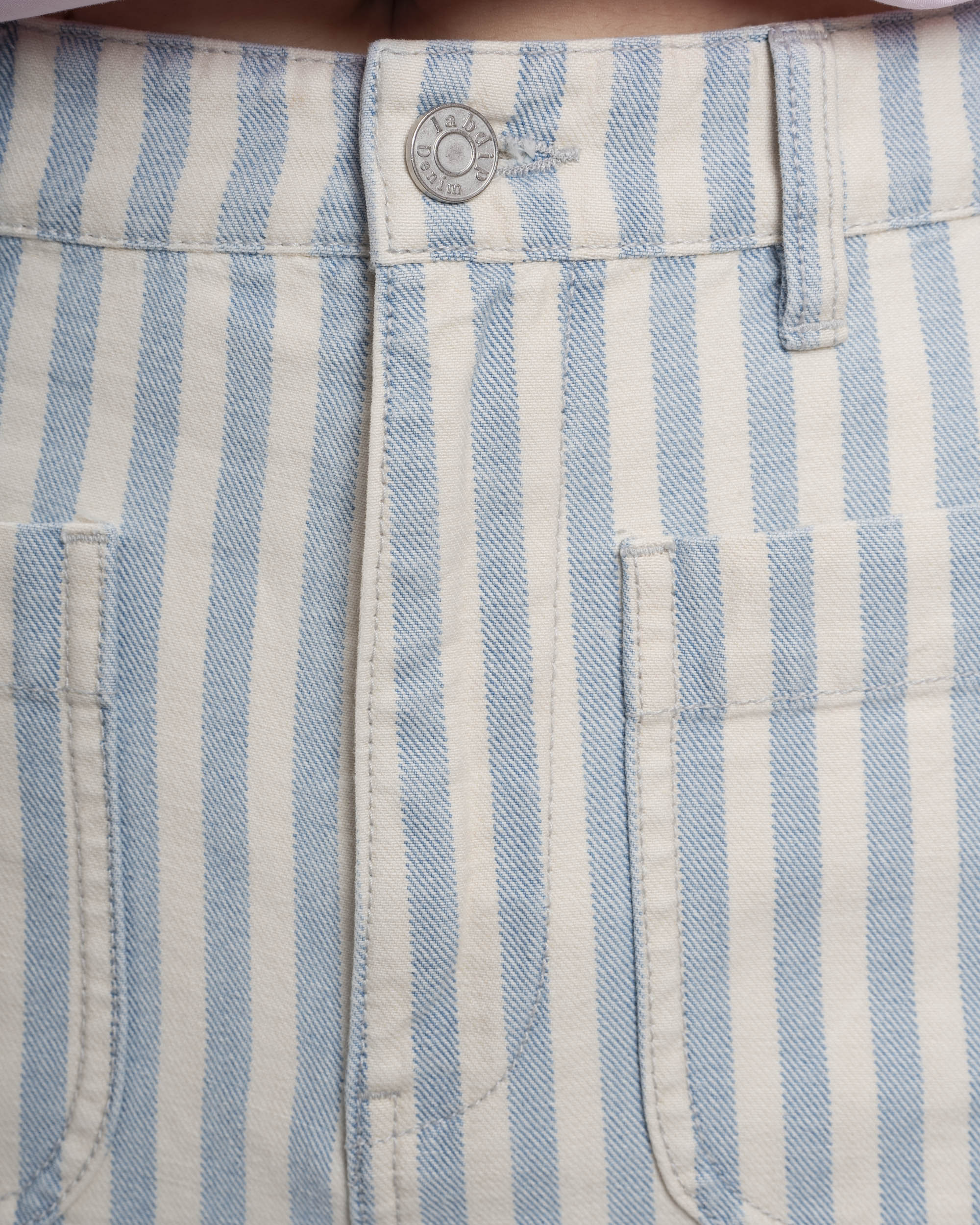 Lab Dip | Samuel High-Waist Wide-Leg Jeans - Hand-Washed Indigo - Image 6