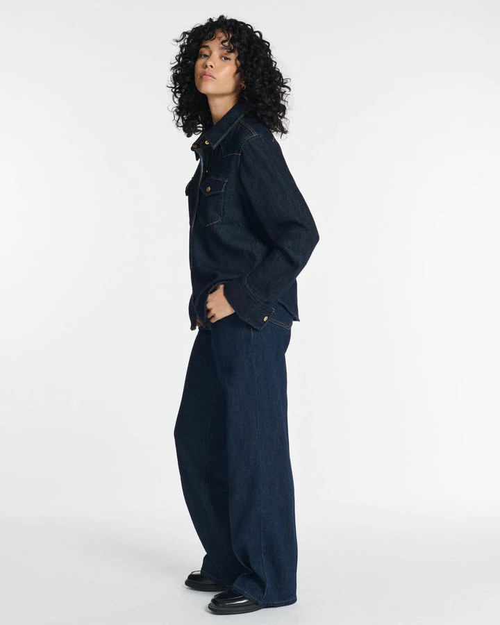 Lab Dip | Jeans Suffren Denim - 3D Textured Wide Leg In-48 - Image 2