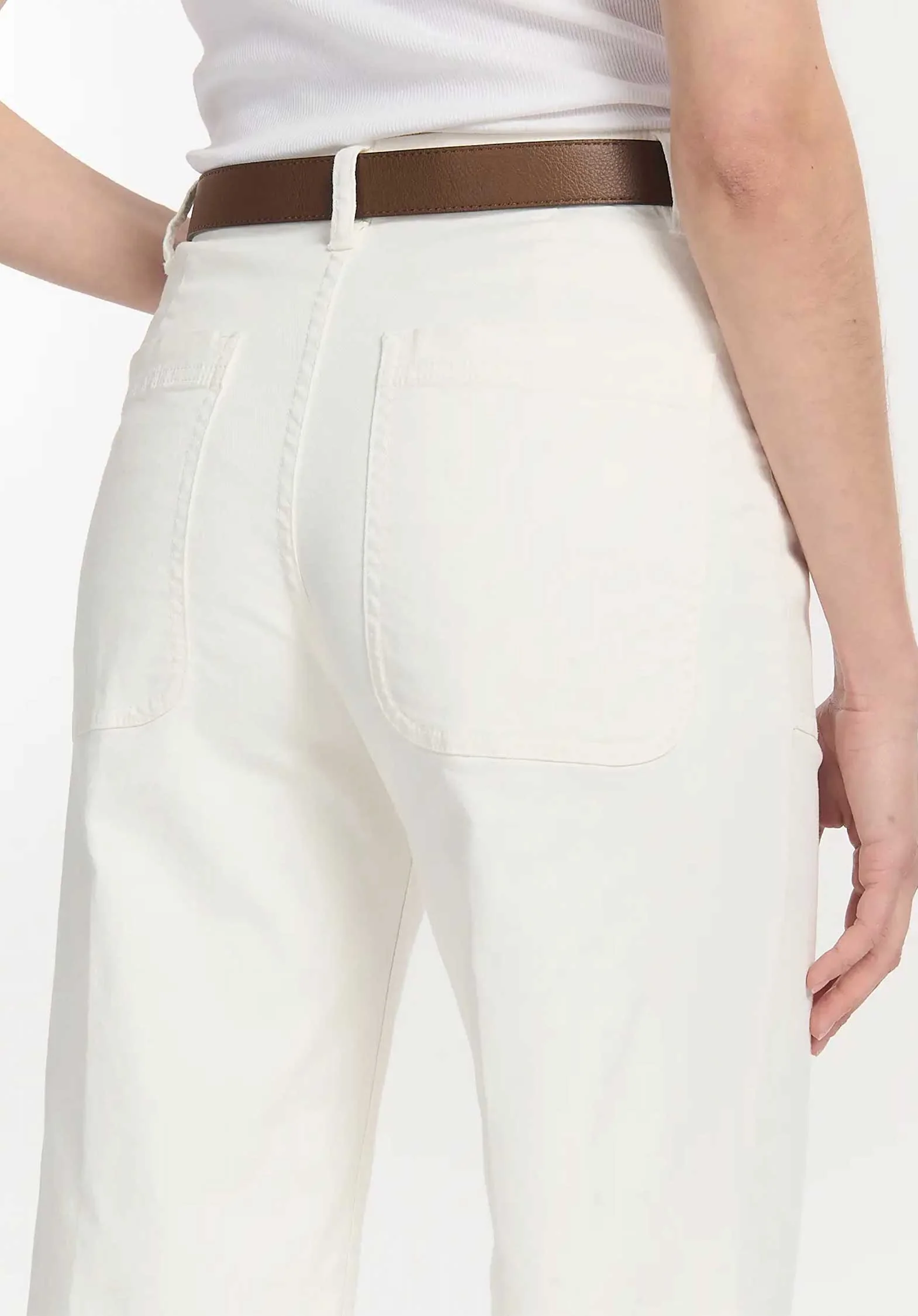 Lab Dip | Sunday Utility Jeans - High-Rise Wide-Leg Blanc - Image 7