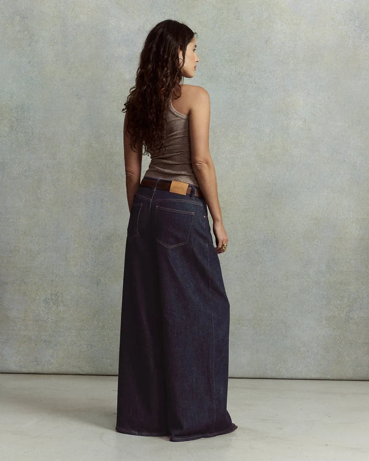 Lab Dip | York Denim 3D Wide-Leg Jean - Dark-Blue - Image 3