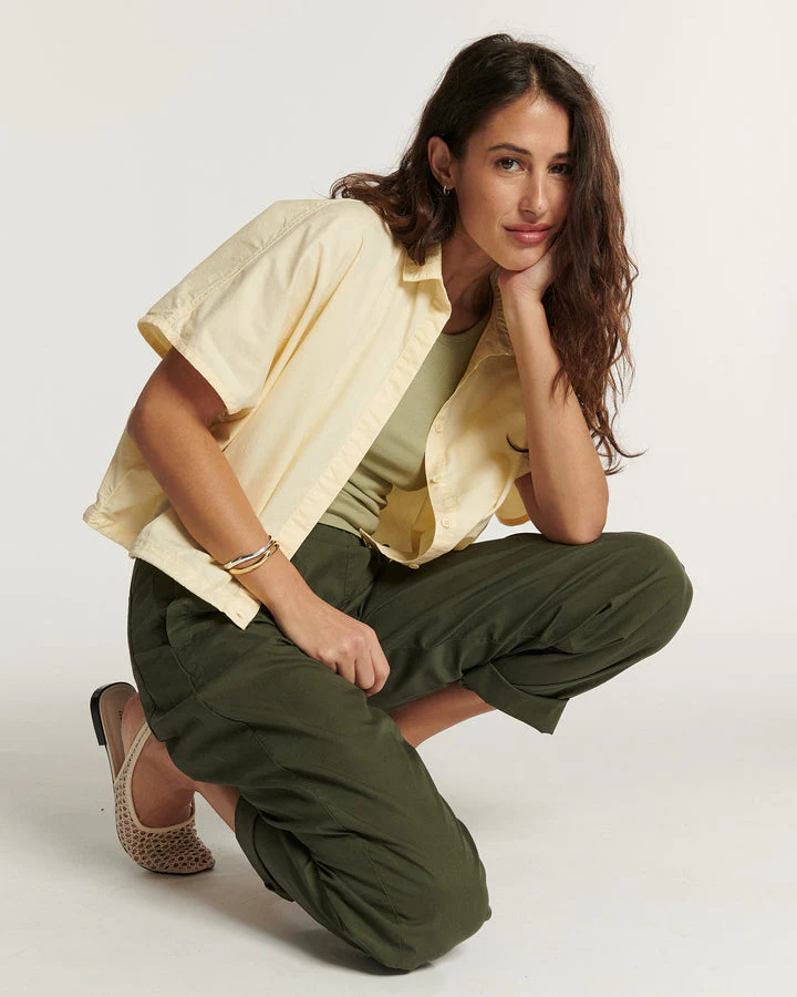 Lab Dip | Milpa Popeline Carrot Pants - Khaki - Image 5
