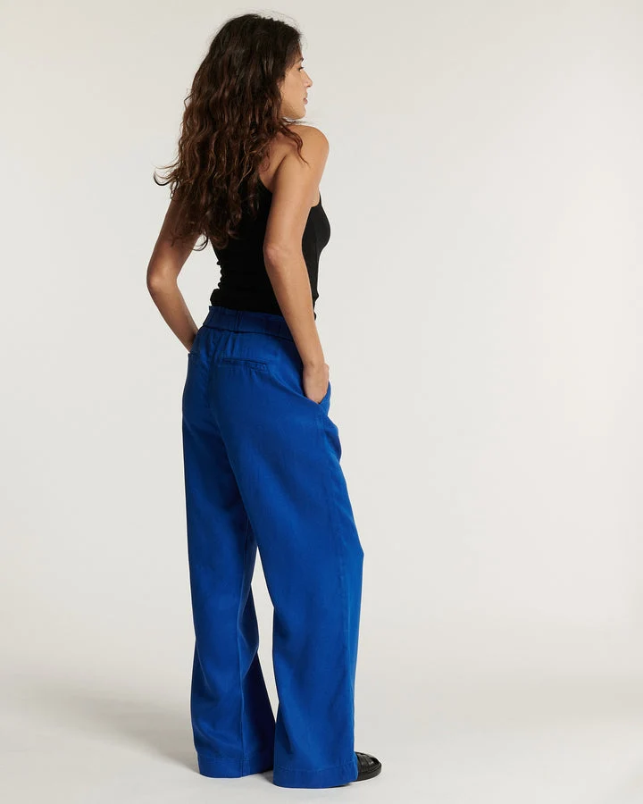 Lab Dip | Napa Tencel Wide-Leg Pant - Blue Outre-Mer - Image 3