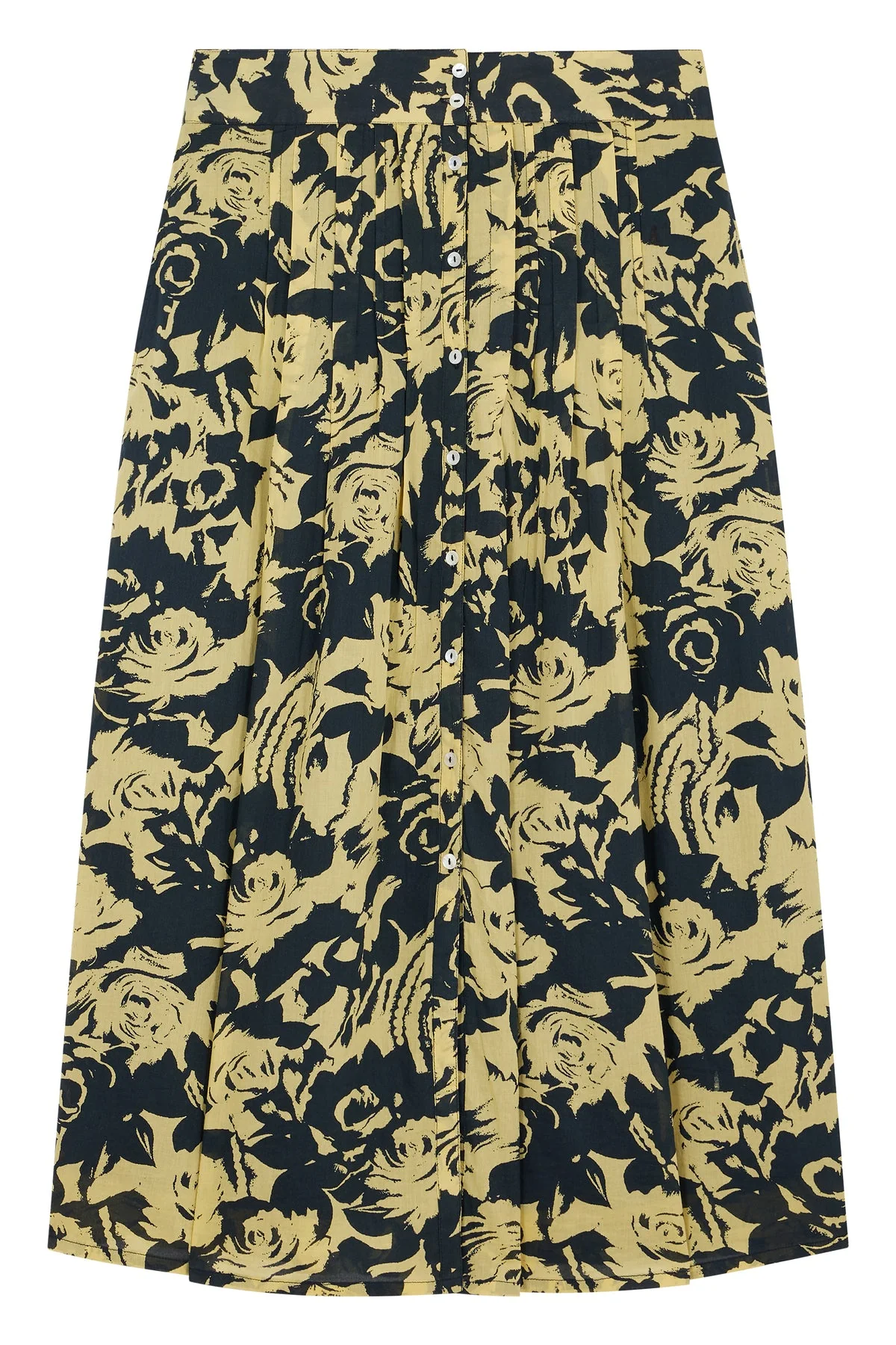 Leon & Harper | Joni Rose Floral Maxi Skirt - Organic Cotton Yellow