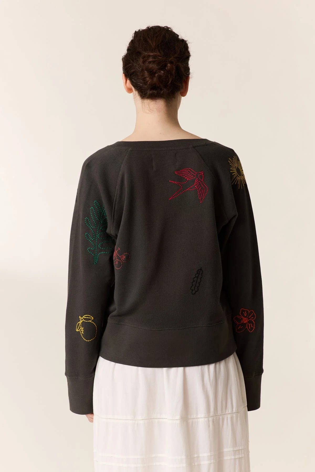 Women's Sweatshirt 100 Percent Cotton Fleece - Lemon Carbone - Image 4