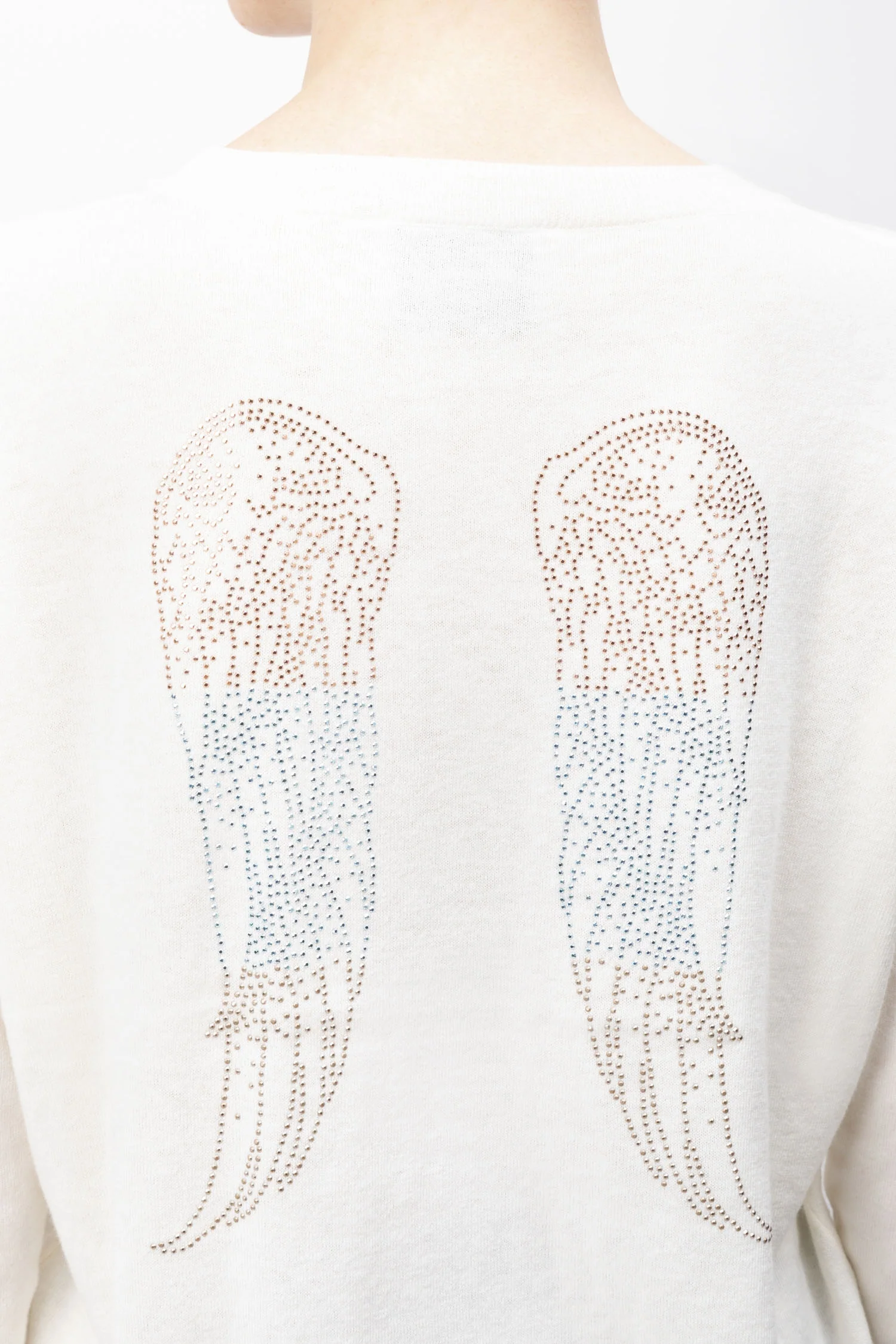 Berenice | Long-Sleeved Cotton Cashmere Blend Sweater - Beige - Image 2
