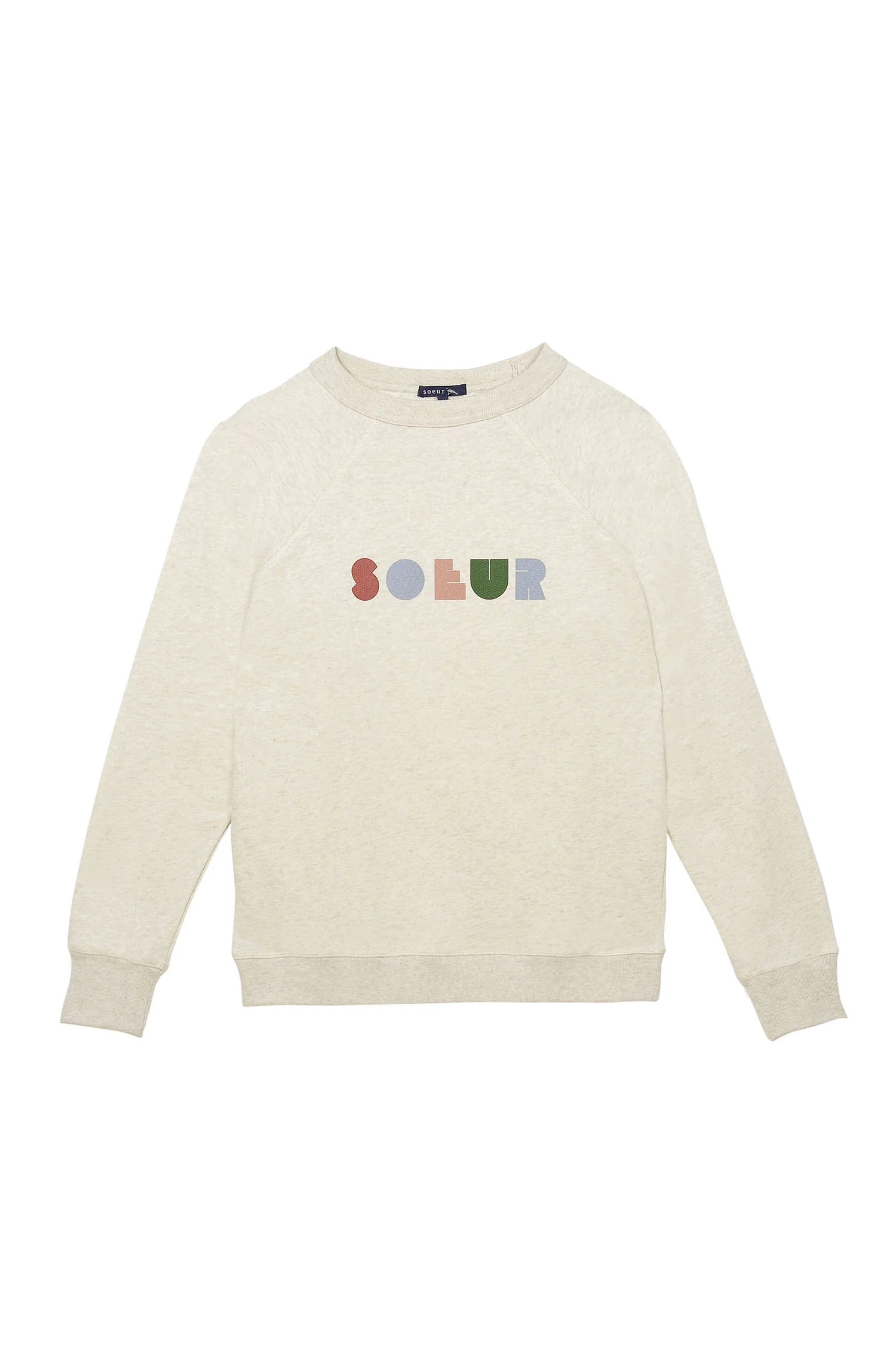 Soeur | Loose-Fitted Cotton Sweatshirt with Screen-Printed Text