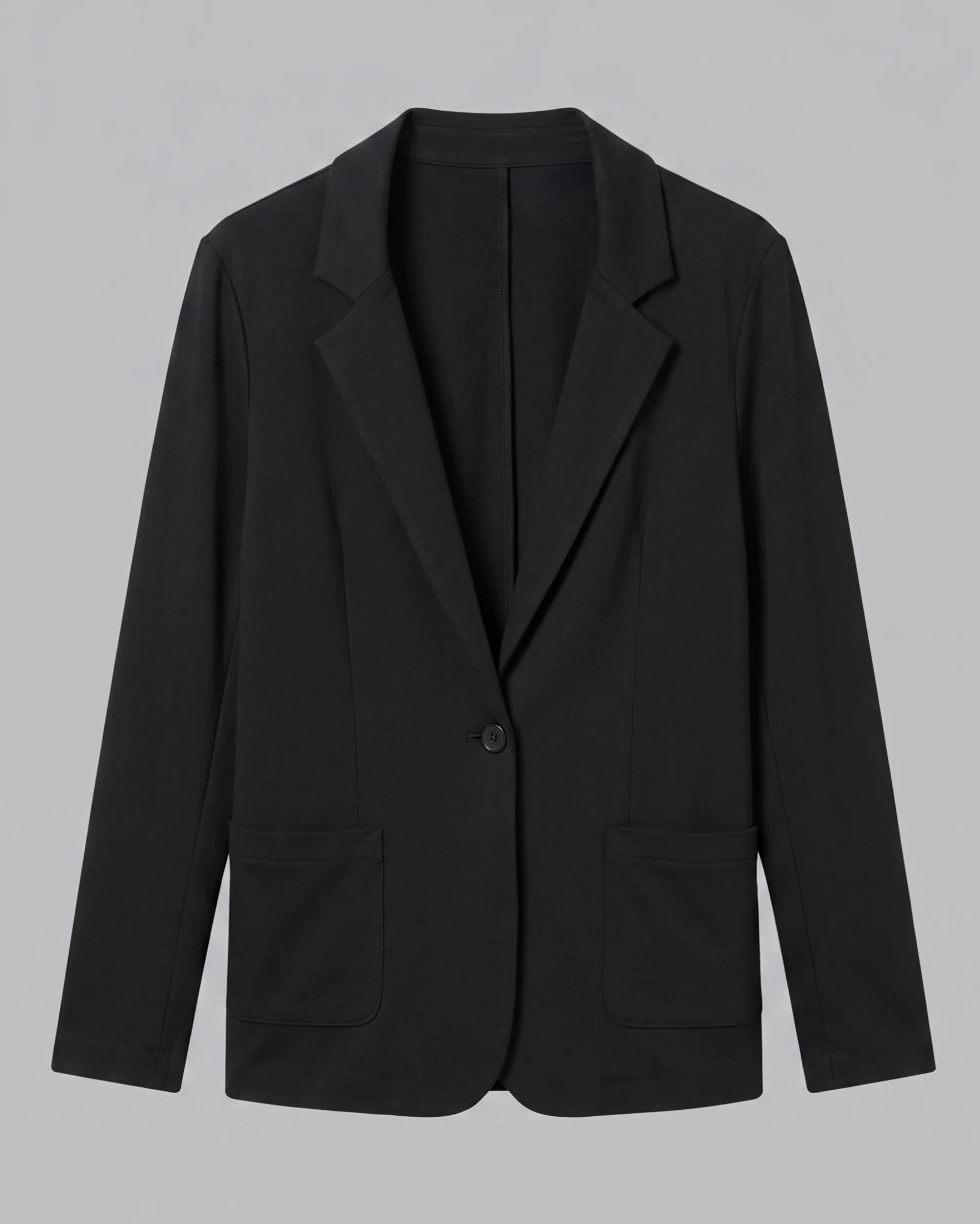 Majestic | Single-Breasted Fluid Jacket in Noir