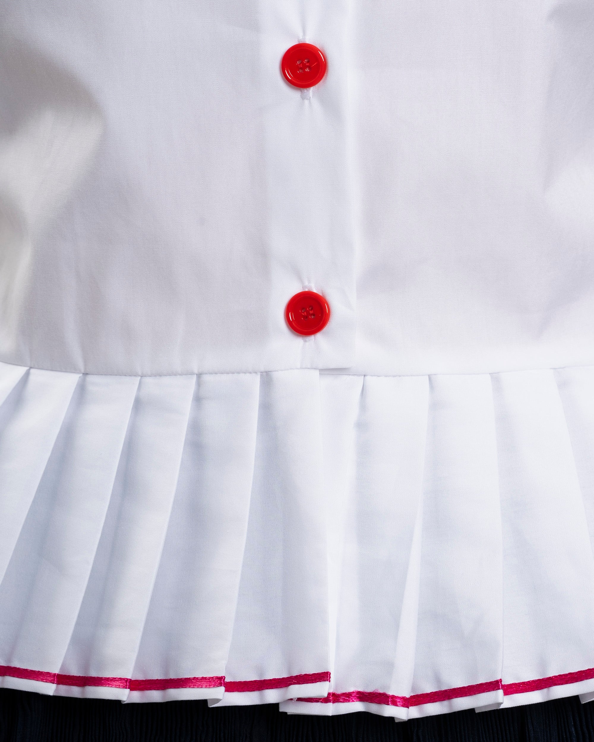 Maria de la Orden | Belem Sculpted Collar Blouse - Cotton White - Image 4