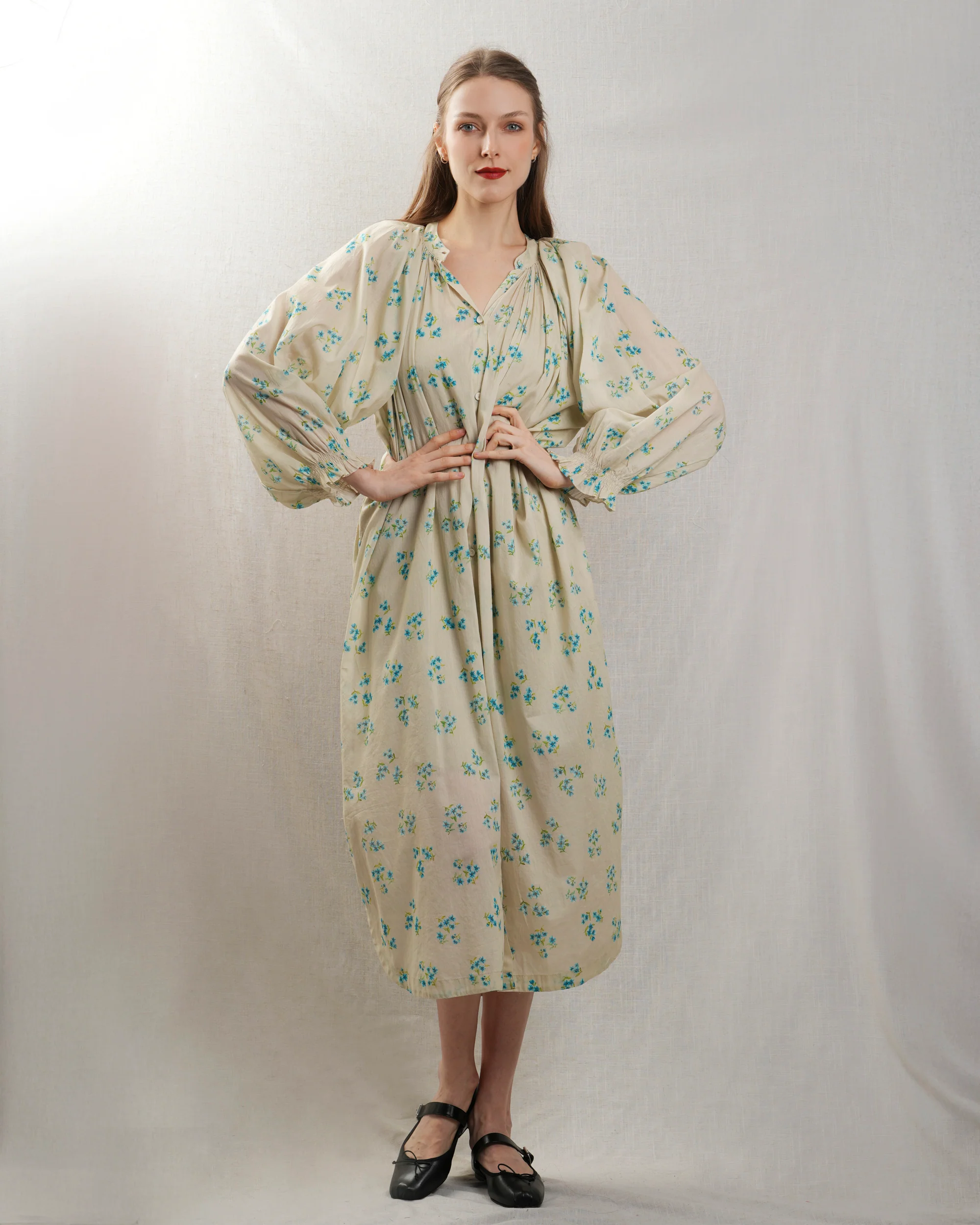 Marlo | Jaipur Dress - Cotton Floral Maxi