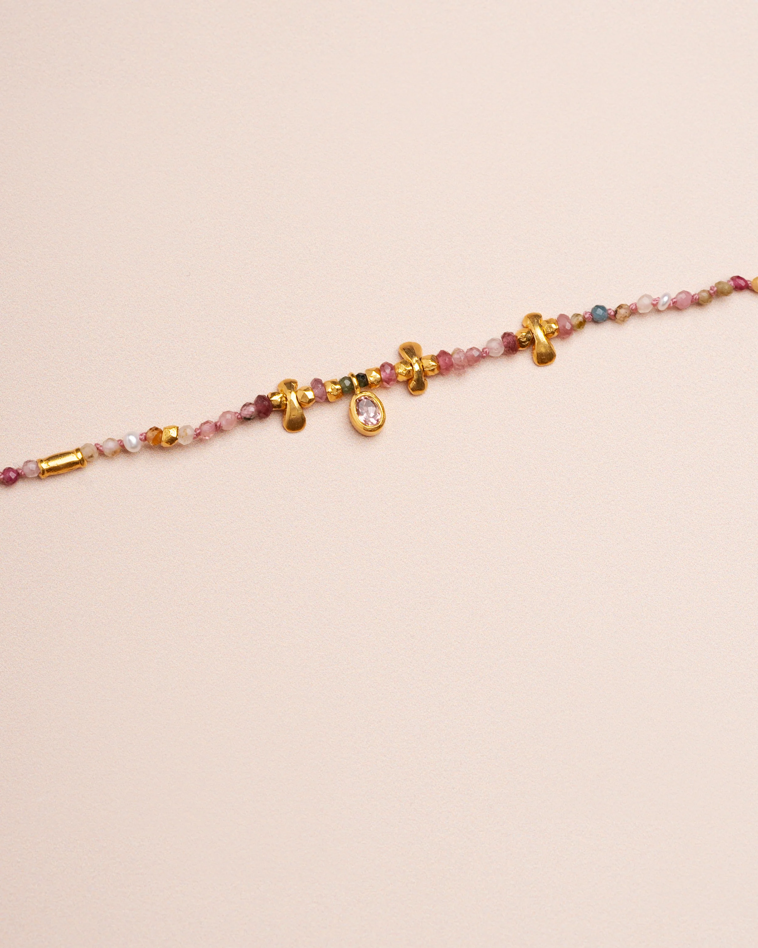 Mary Gaitani | Gemstone Bracelet - Silver Cord Tourmaline - Image 2