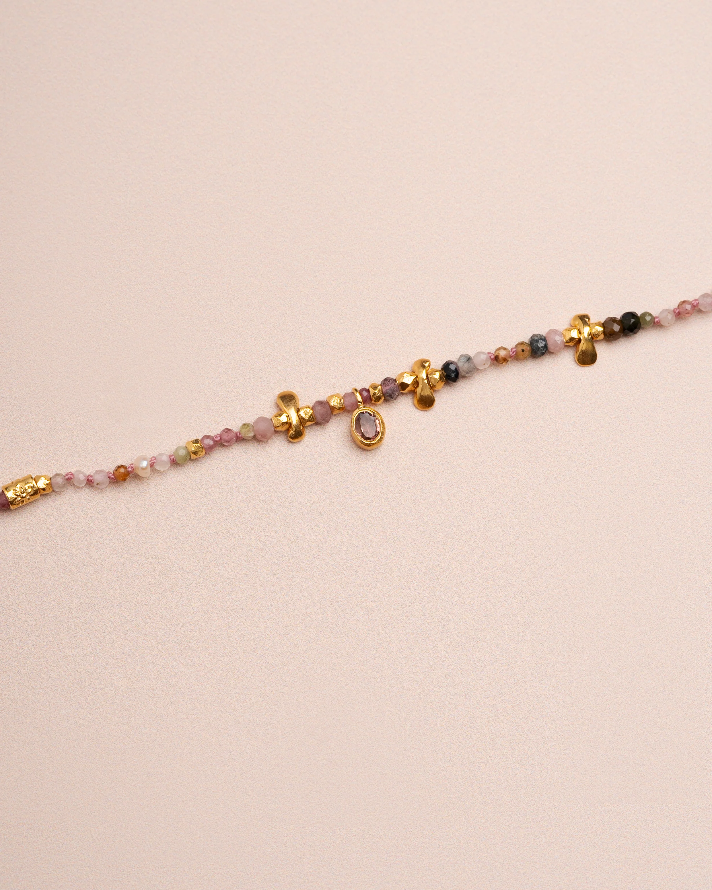 Mary Gaitani | Papillon Oval Necklace - Silver Tourmaline - Image 3