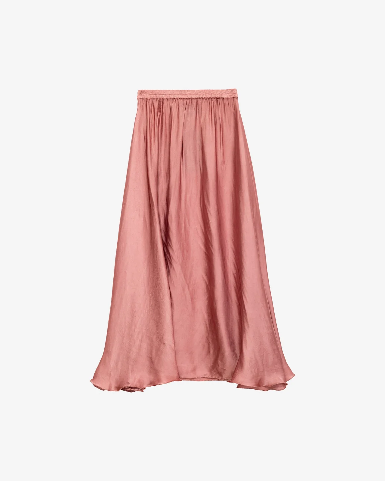 Mes Demoiselles | Passion Long Satin Skirt - Pigment Dye Orchid - Image 6