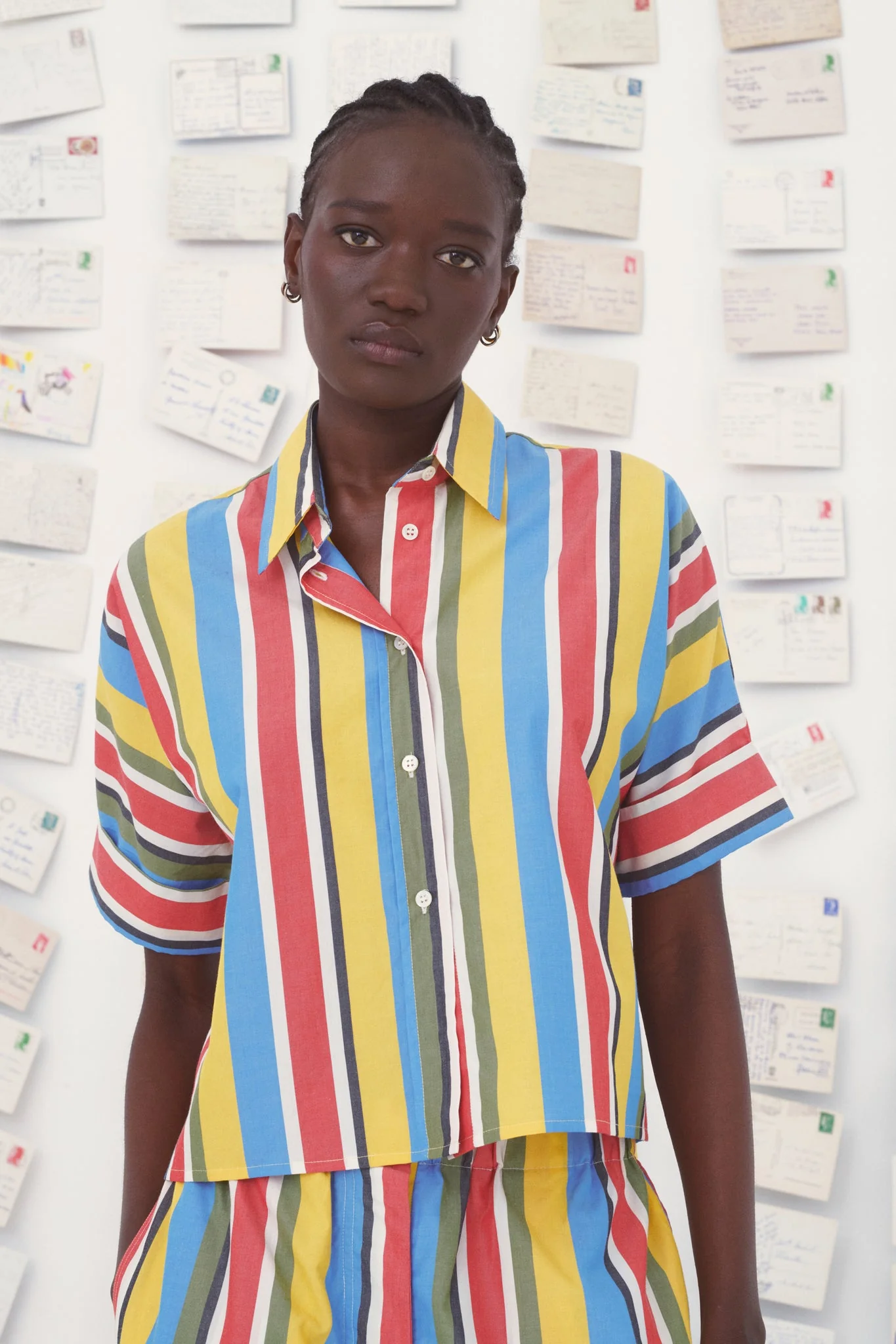 Mii | Alba Stripe Cotton Poplin Shirt Multi - Image 3