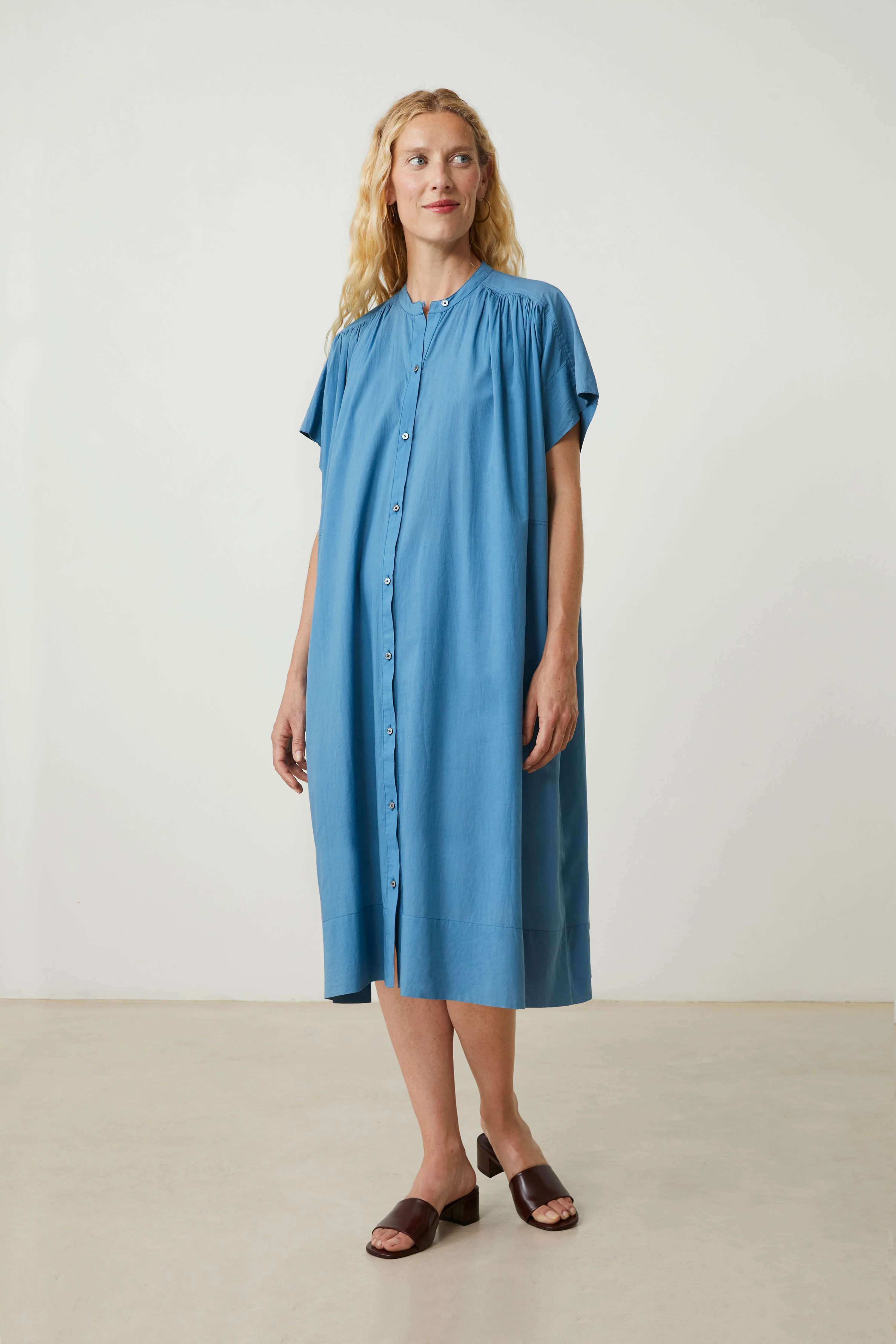 Moismont | Maxima Cotton Voile Dress Indigo - Image 2