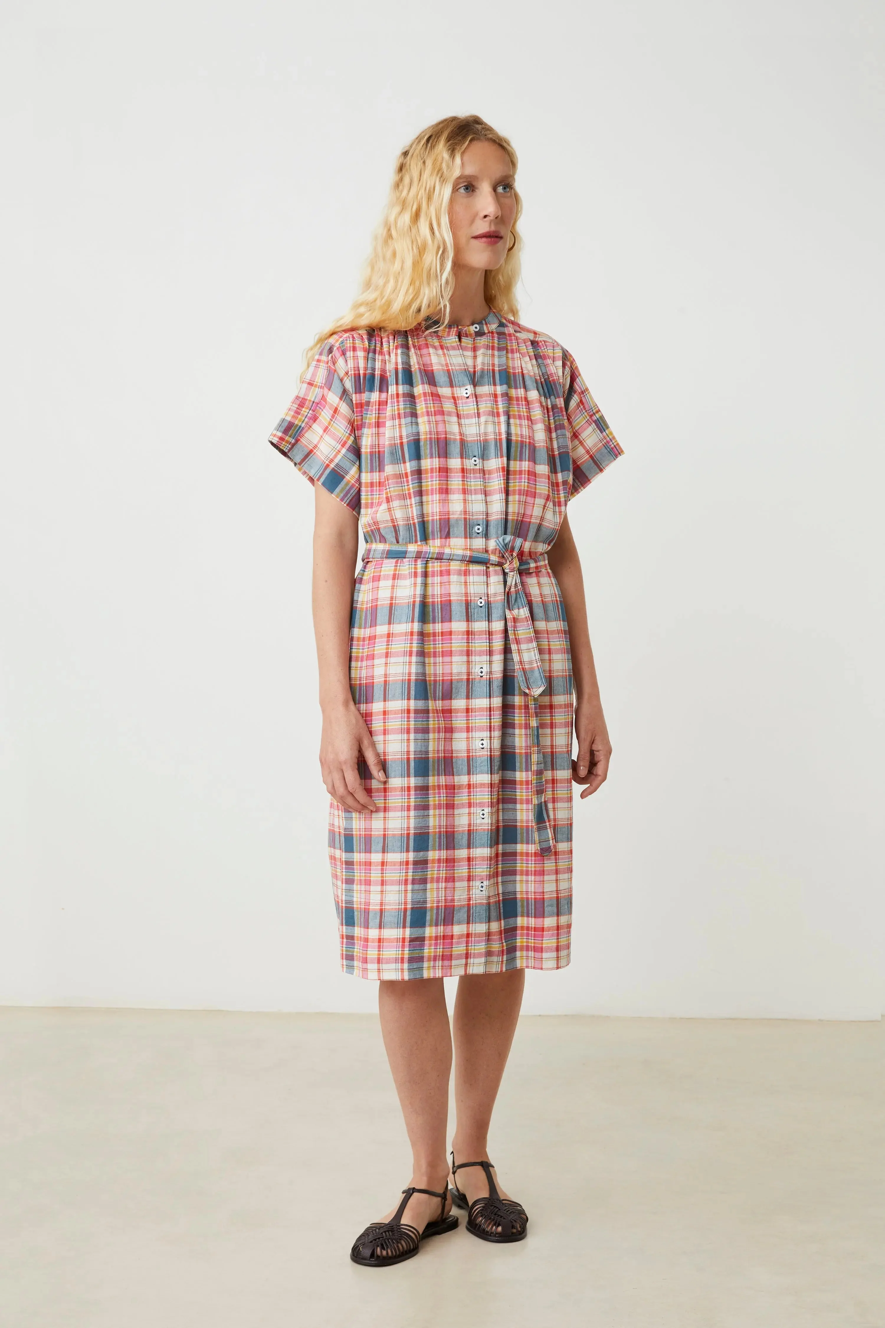 Moismont | Maxima Cotton Voile Dress Pop-Pink