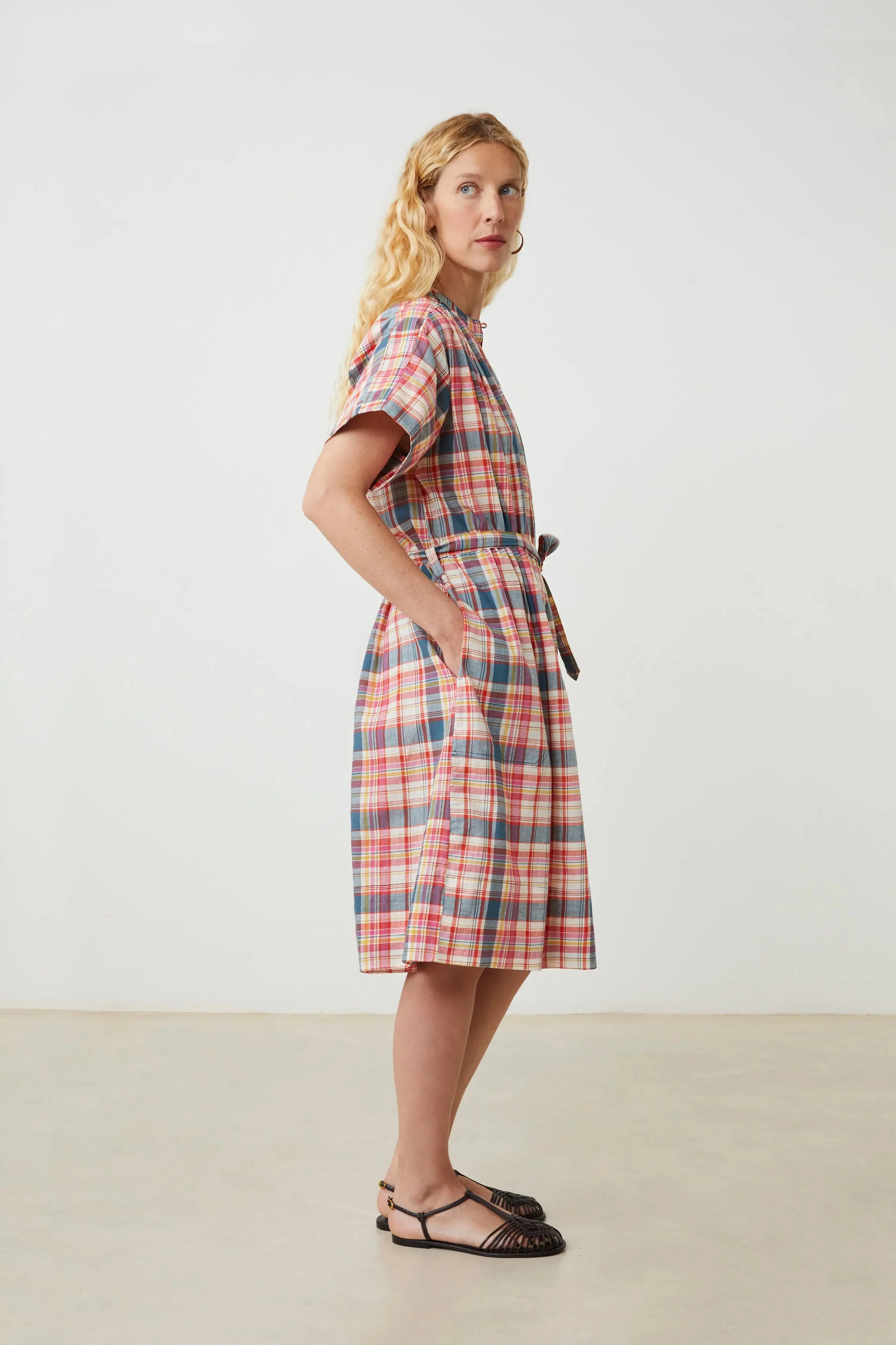 Moismont | Maxima Cotton Voile Dress Pop-Pink - Image 2