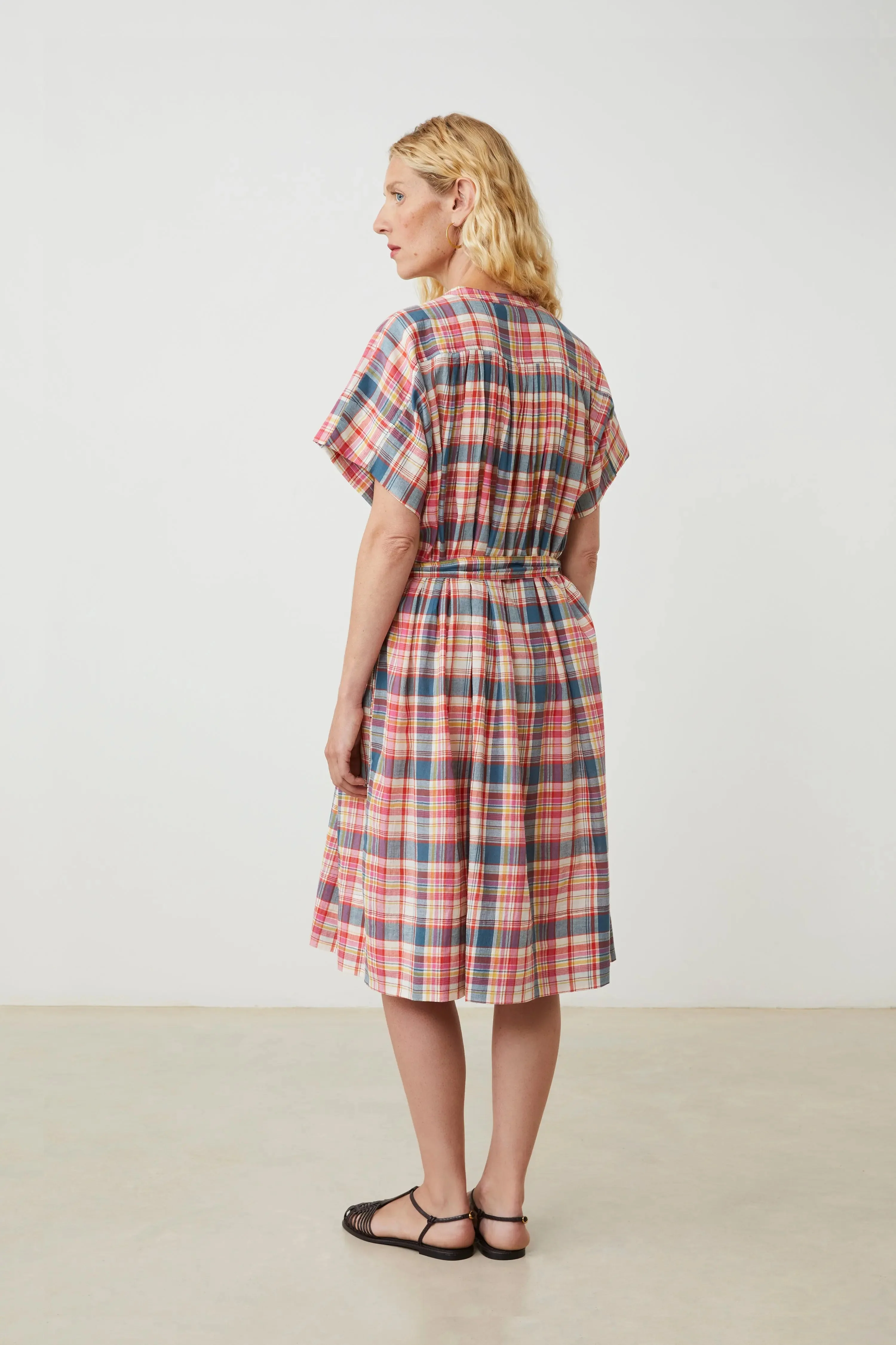 Moismont | Maxima Cotton Voile Dress Pop-Pink - Image 4