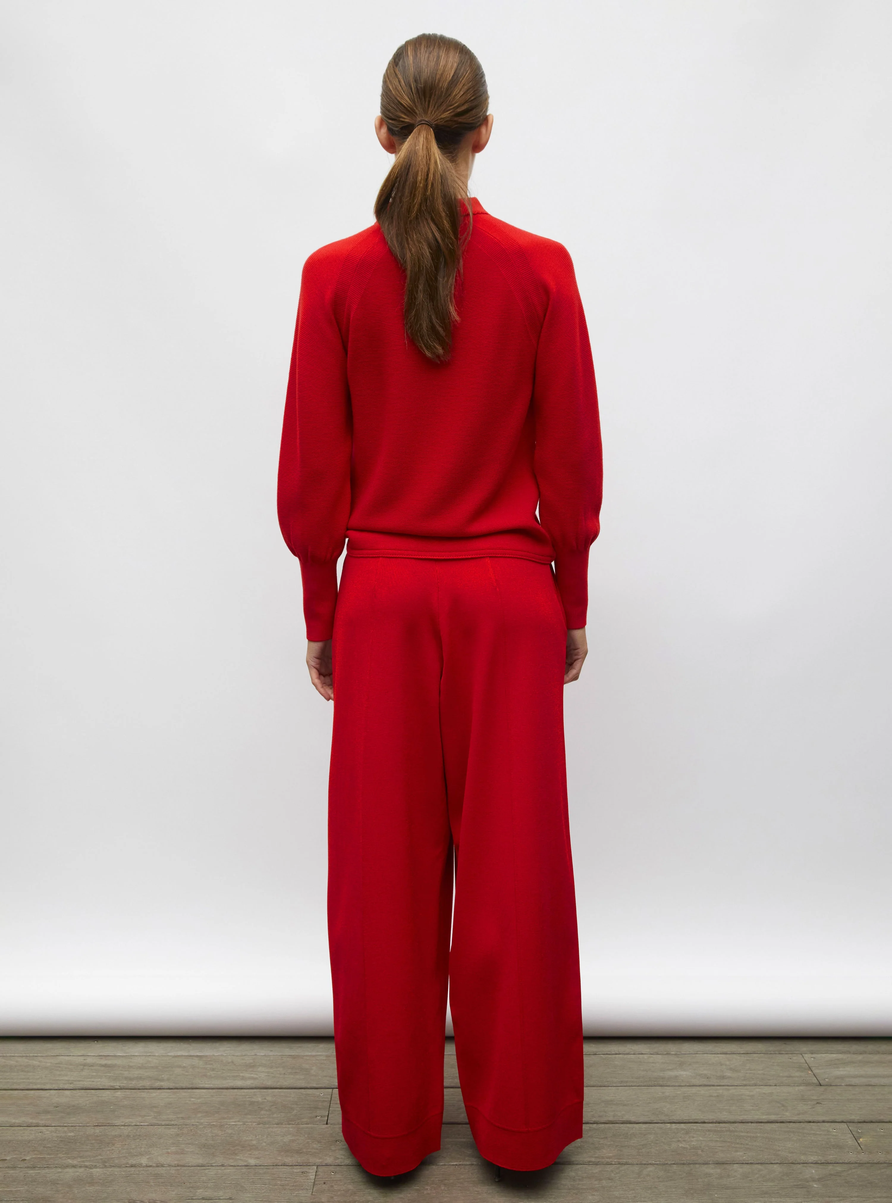 Molli | Didi Garter-Stitch Pullover in Bright-Red - Image 6