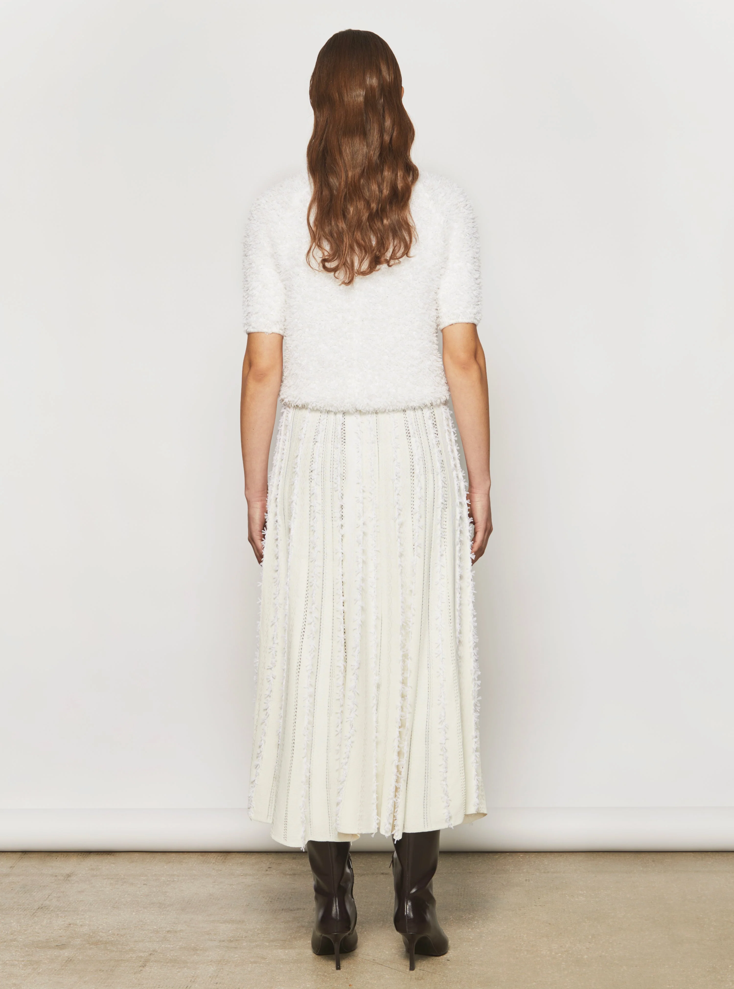 Molli | Daiquiri Knit Skirt - Jacquard Waistband Milk - Image 3