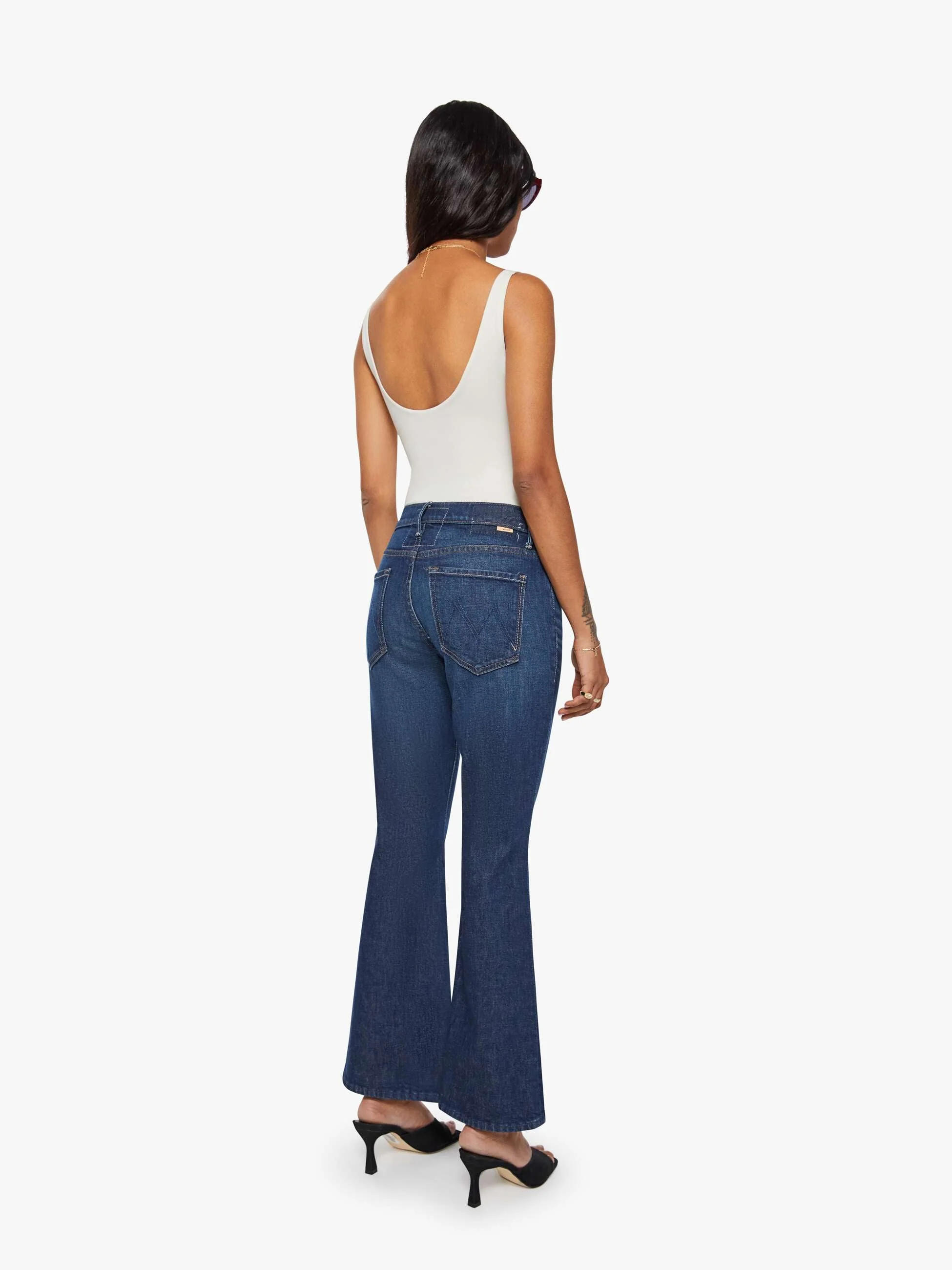 Mother | High-Rise Straight Jeans - Indigo Ankle Crop Kicks-And-Riffs - Image 4
