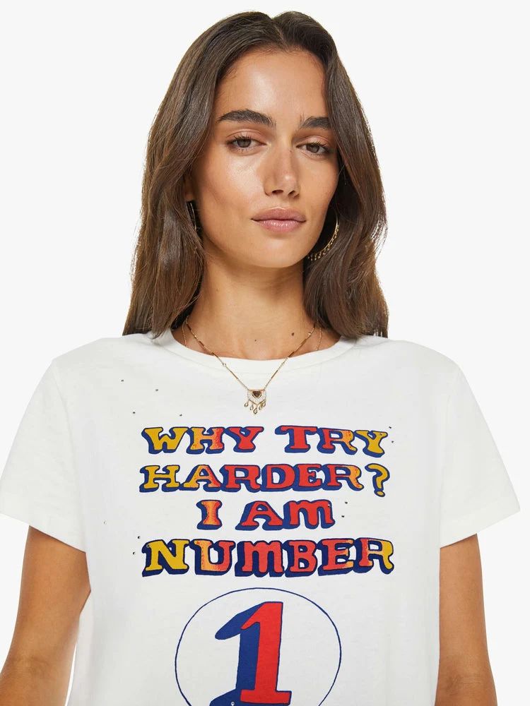 Mother | Graphic Tee - Boxy Crewneck Why-Try-Harder - Image 5