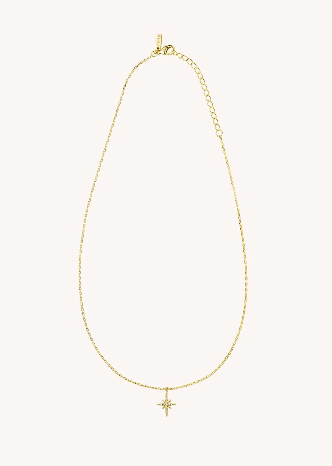 Mya Bay | Diwali Star Necklace - Fine with Gemstone Gold