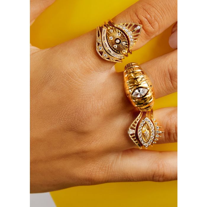 Mya Bay | Glow Essential 24K Plated Adjustable Ring Gold - Image 4