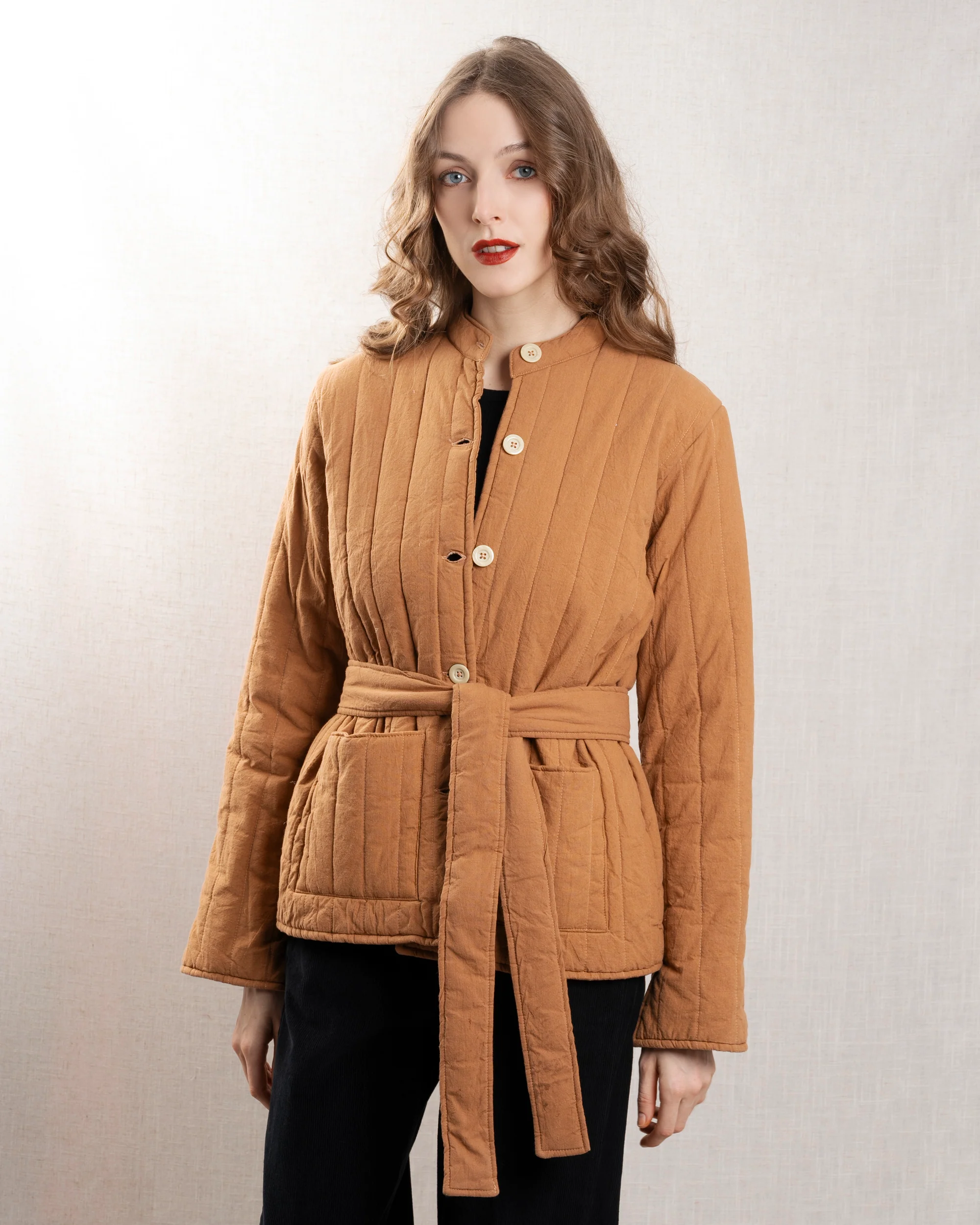 Mysayang | Lapis Jacket - Structured Cotton Chestnut