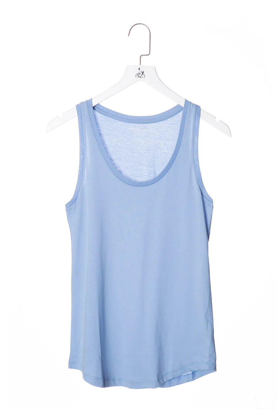 Majestic | Oversize Cotton Tank Top - Soft Blue - Image 11