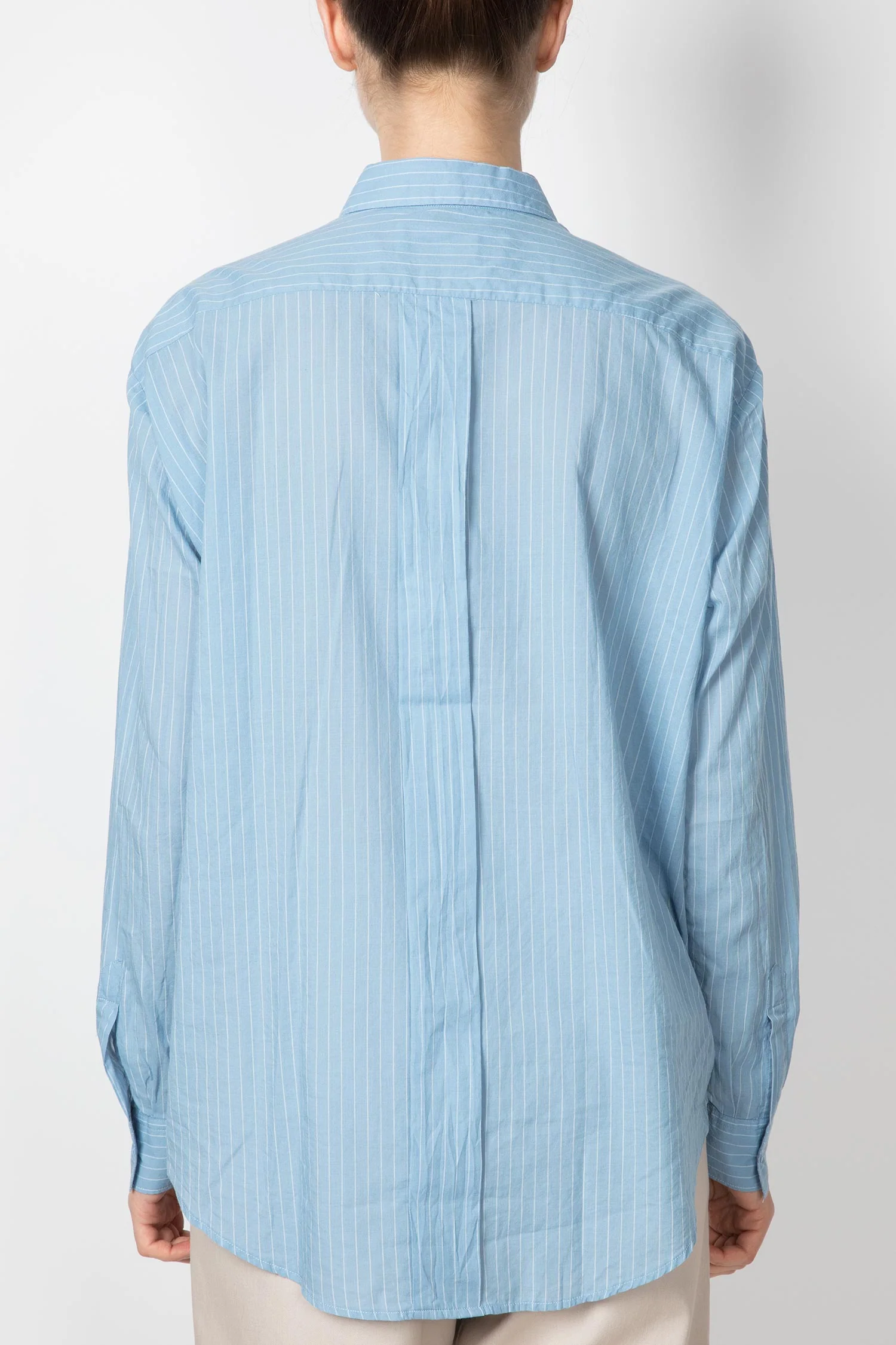 Acquaverde | Oversized Stripe Shirt - Navy - Image 5
