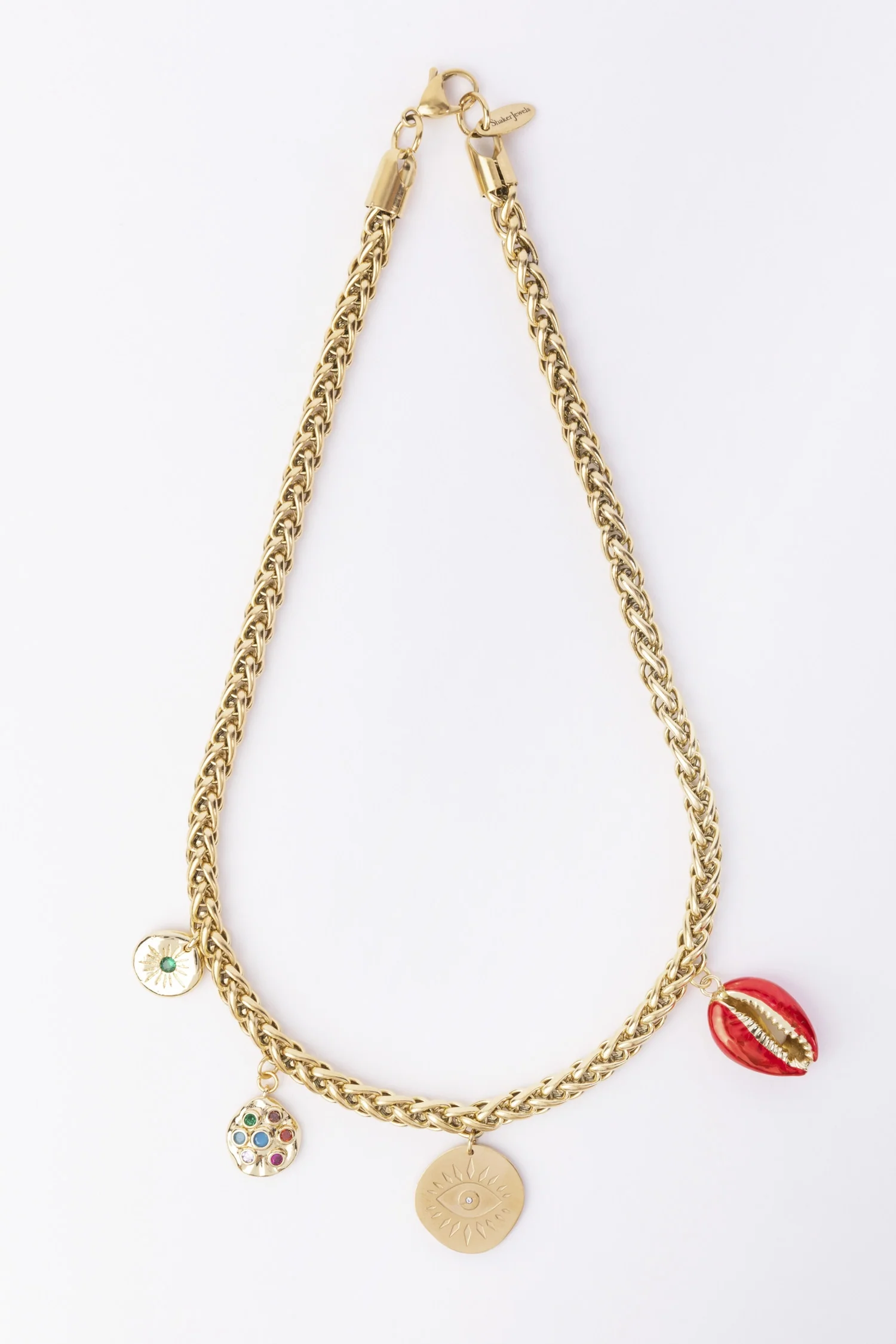 Shaker Jewels | Lia Chain Faceted Pendant Necklace