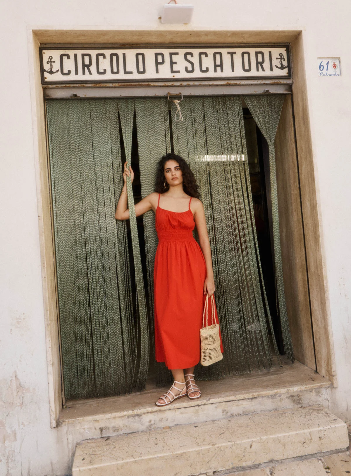 Petite Mendigote | Poppy Red Midi Dress - Vivi 126 Coquelicot - Image 3