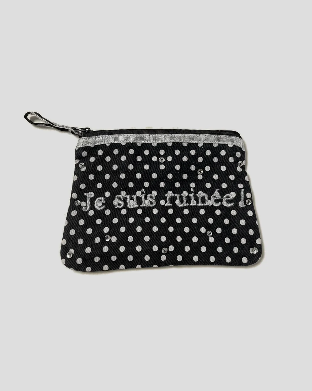 Petite Mendigote | Aude Cotton Pouch with Pompoms Mini-Pois
