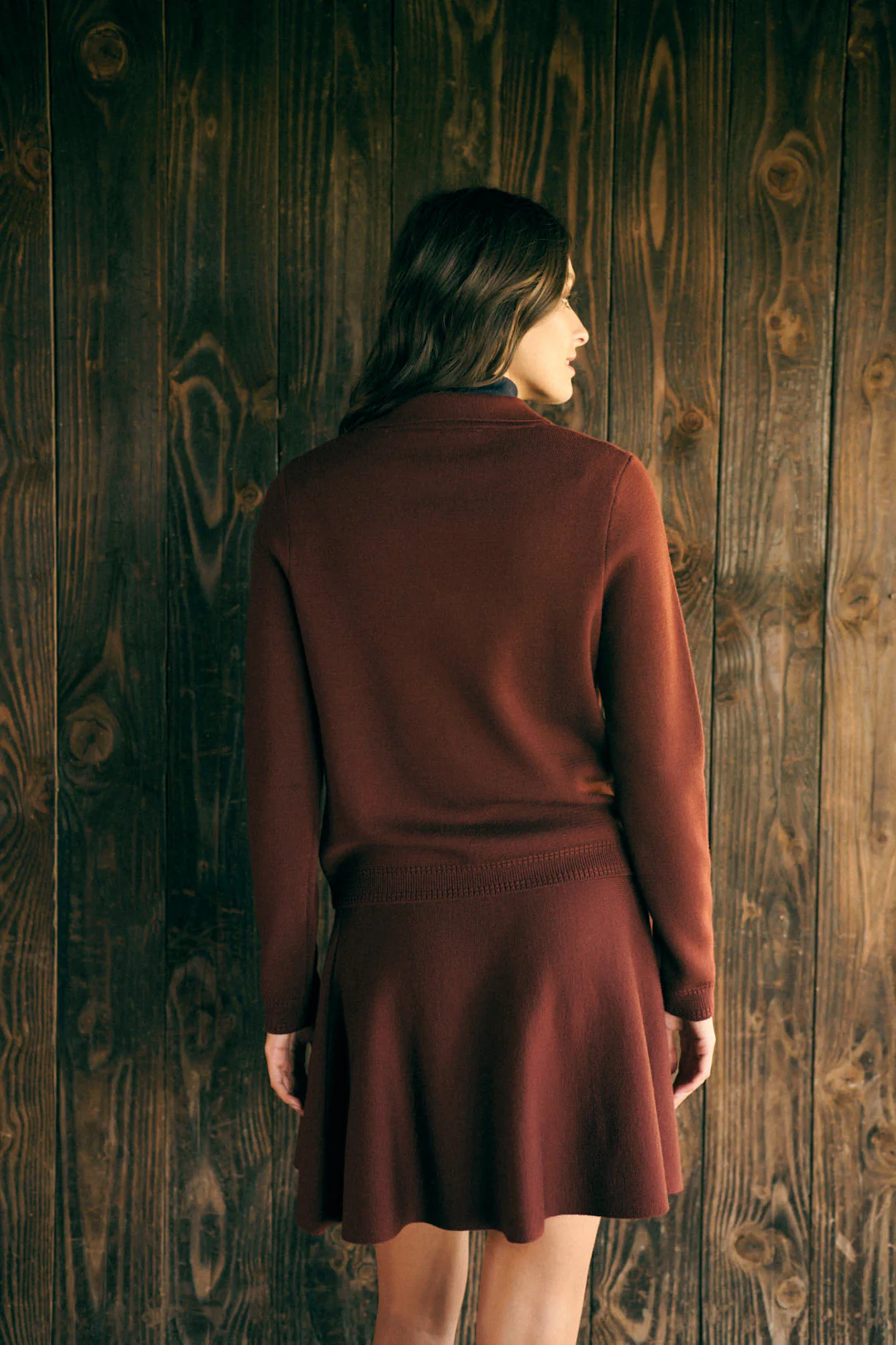 Petite Mendigote | Skirt in Brown - Tennis-Inspired Mini - Image 4
