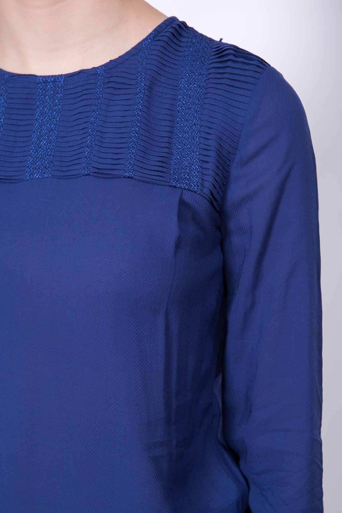 Sessun | Pleated Panel Blouse - Architectural Soft Top - Image 4