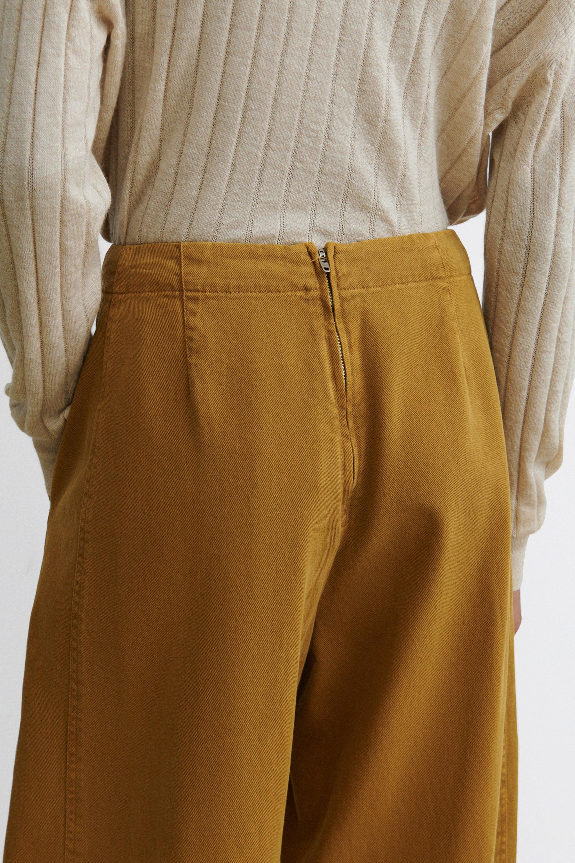 Rachel Comey | Tany Wide-Leg Pant in Overdyed Denim Ochre - Image 6